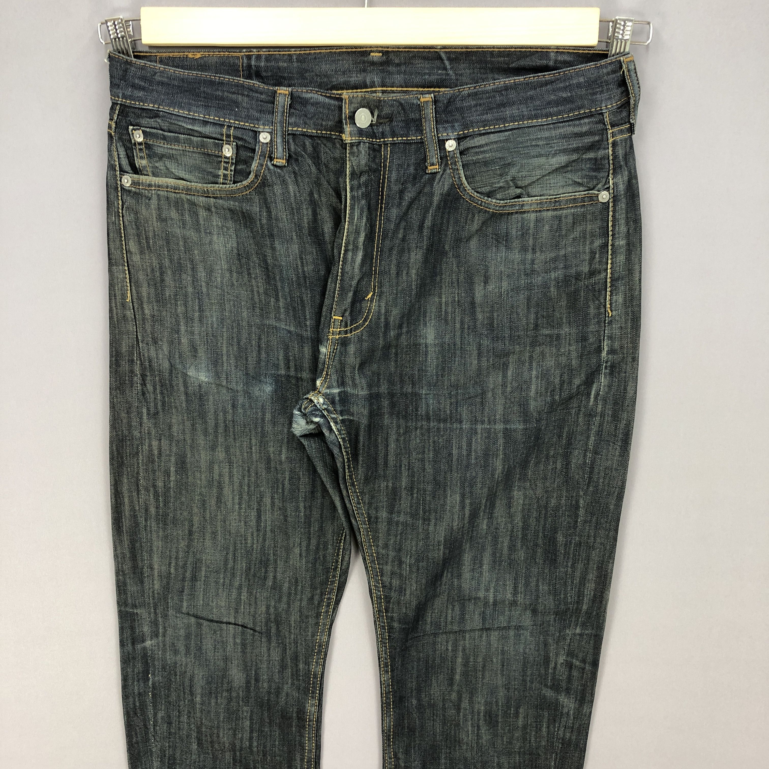 Levi's Vintage Levis 513 Jeans Levi's Faded Dark Blue Wash Denim Size US 36 / EU 52 - 3 Thumbnail