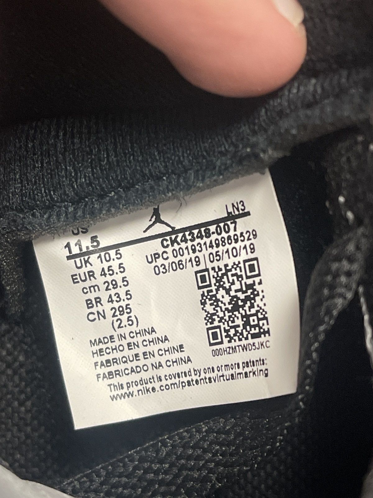Jordan Brand Size 11.5 - Air Jordan 3 Retro Tinker Hatfield Black Cement Size US 11.5 / EU 44-45 - 13 Thumbnail