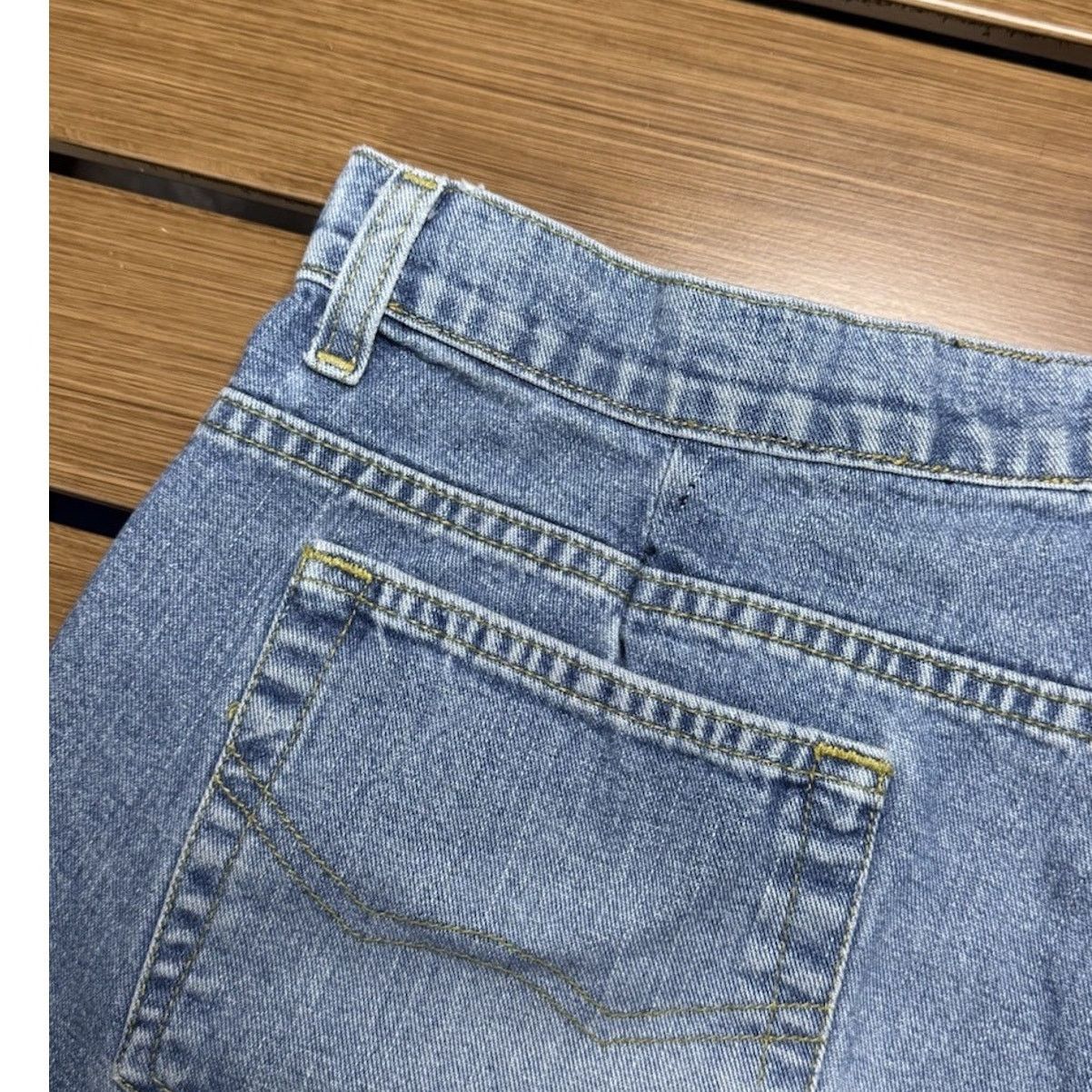 Todd Oldham Y2k BAGGY Fit Jeans Mens Todd Oldham 35x28 Wide Leg Type Size US 35 - 7 Thumbnail