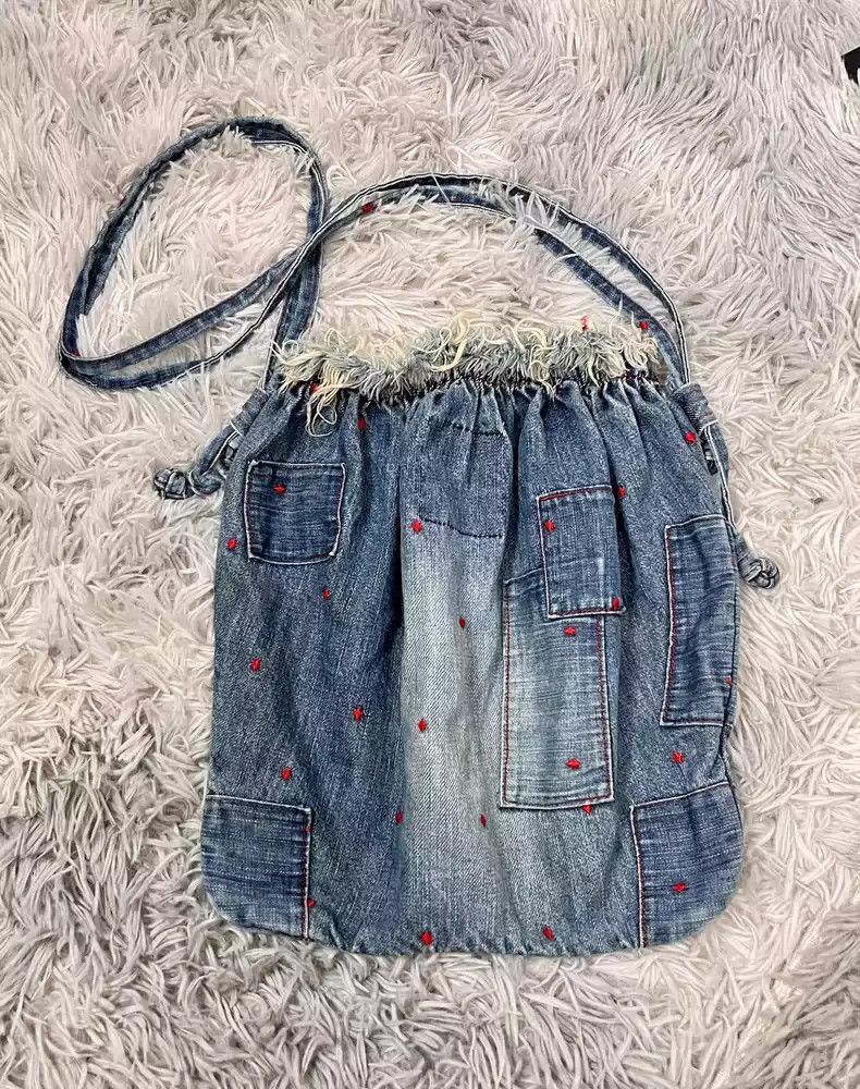 Undercover Undercover 02ss haze patchwork denim satchel-2505 Size ONE SIZE - 1 Thumbnail