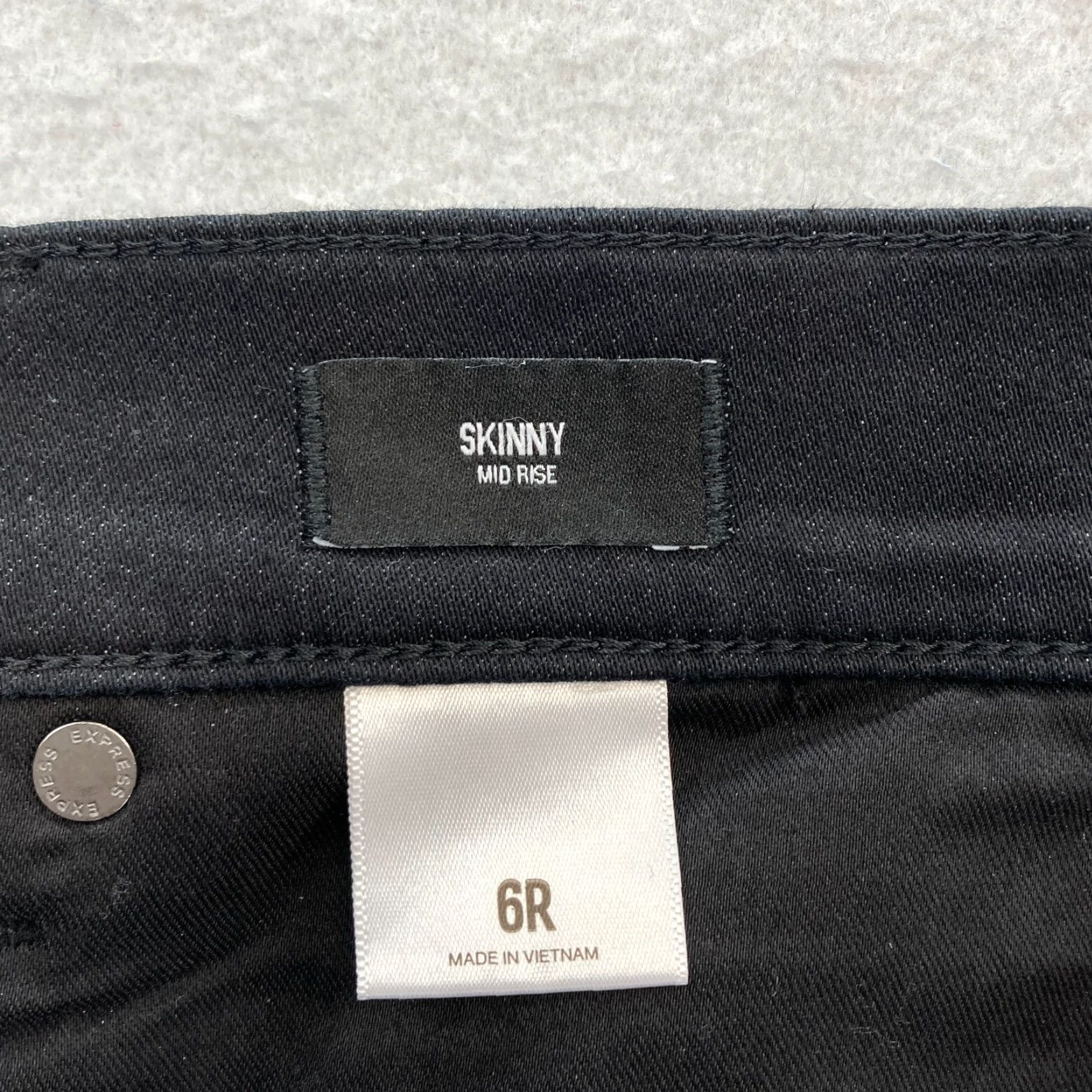 Express Express Pants Women's 6 Skinny Ankle Black Mid Rise Knit Stretch NWT Pants Size 30" / US 8 / IT 44 - 5 Thumbnail