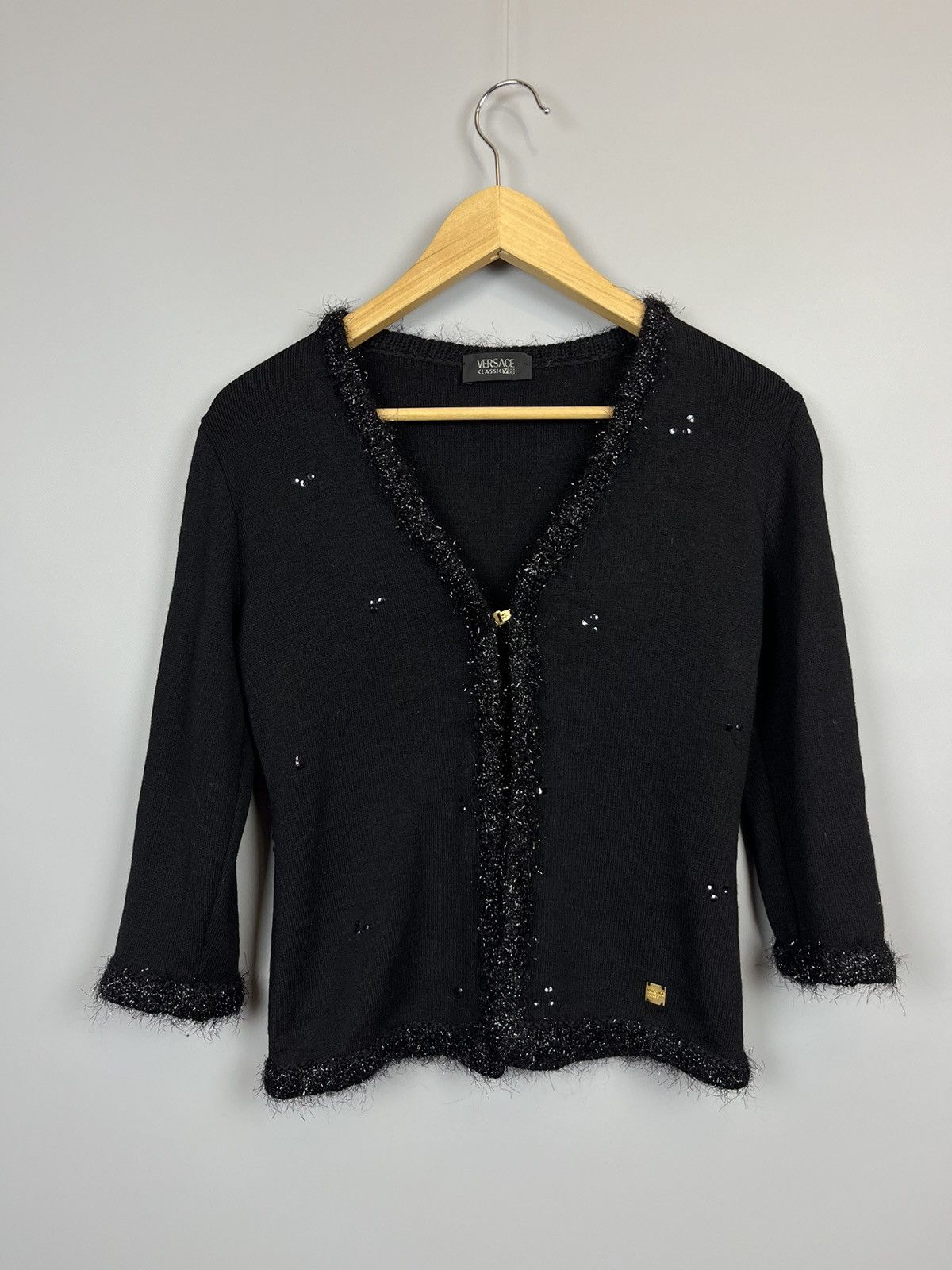 Versace Versace V2 vintage wool sweater button up Size M / US 6-8 / IT 42-44 - 1 Thumbnail
