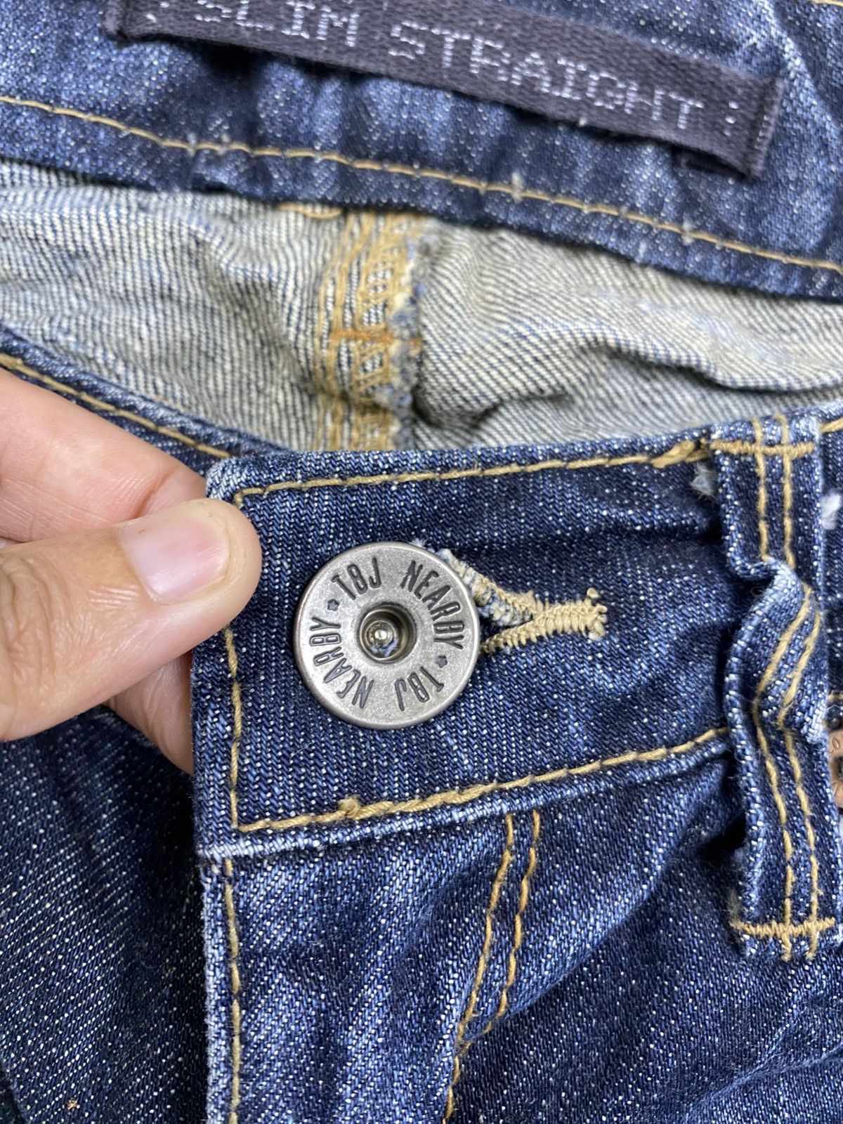 If Six Was Nine × Japanese Brand × Vintage Vintage Flare Tbj Nearby Distressed Denim Jeans Size US 27 - 8 Thumbnail