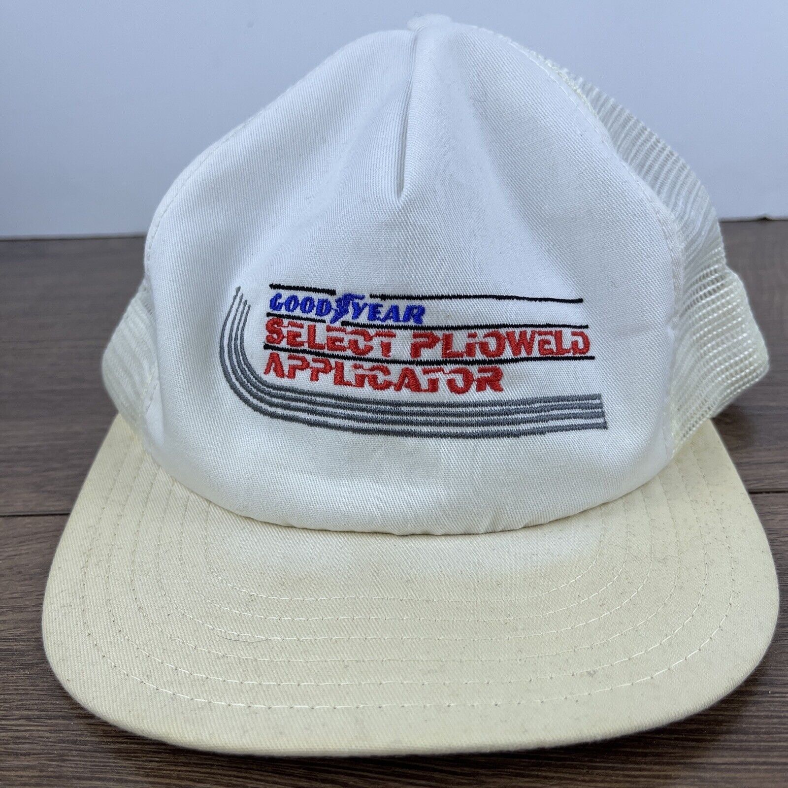 Other Goodyear Select Plioweld Snapback White Adjustable Hat Adult Size ONE SIZE - 4 Thumbnail