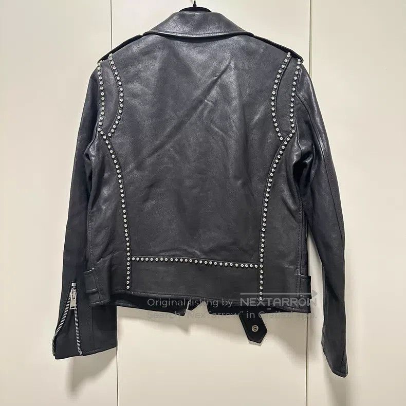 Saint Laurent Paris Saint Laurent Paris Classic Sheepskin Biker Jacket with St Size XS / US 0-2 / IT 36-38 - 2 Thumbnail