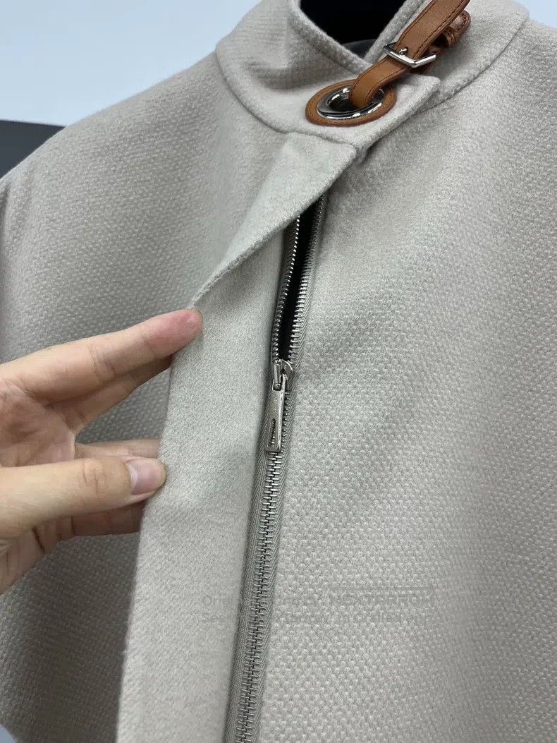 Hermes Hermes Beige and Leather Cashmere Vest Size XXS / US 00 / IT 34 - 3 Thumbnail