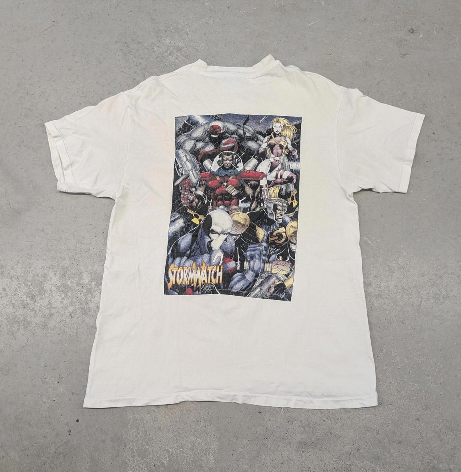 DC Comics Vintage 90s Stormwatch DC Comics promo t-shirt Size US L / EU 52-54 / 3 - 1 Thumbnail
