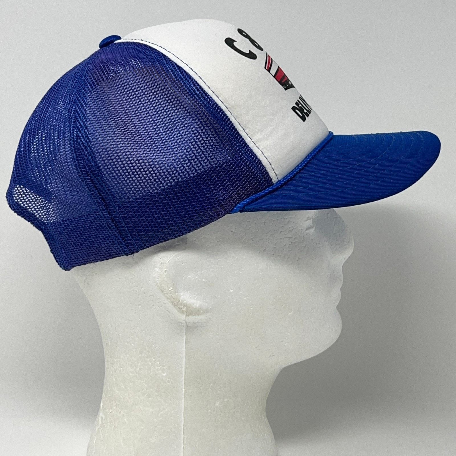 Hanes Vintage 80s C&M Delivery Trucker Hat Baseball Cap Blue Size ONE SIZE - 7 Thumbnail
