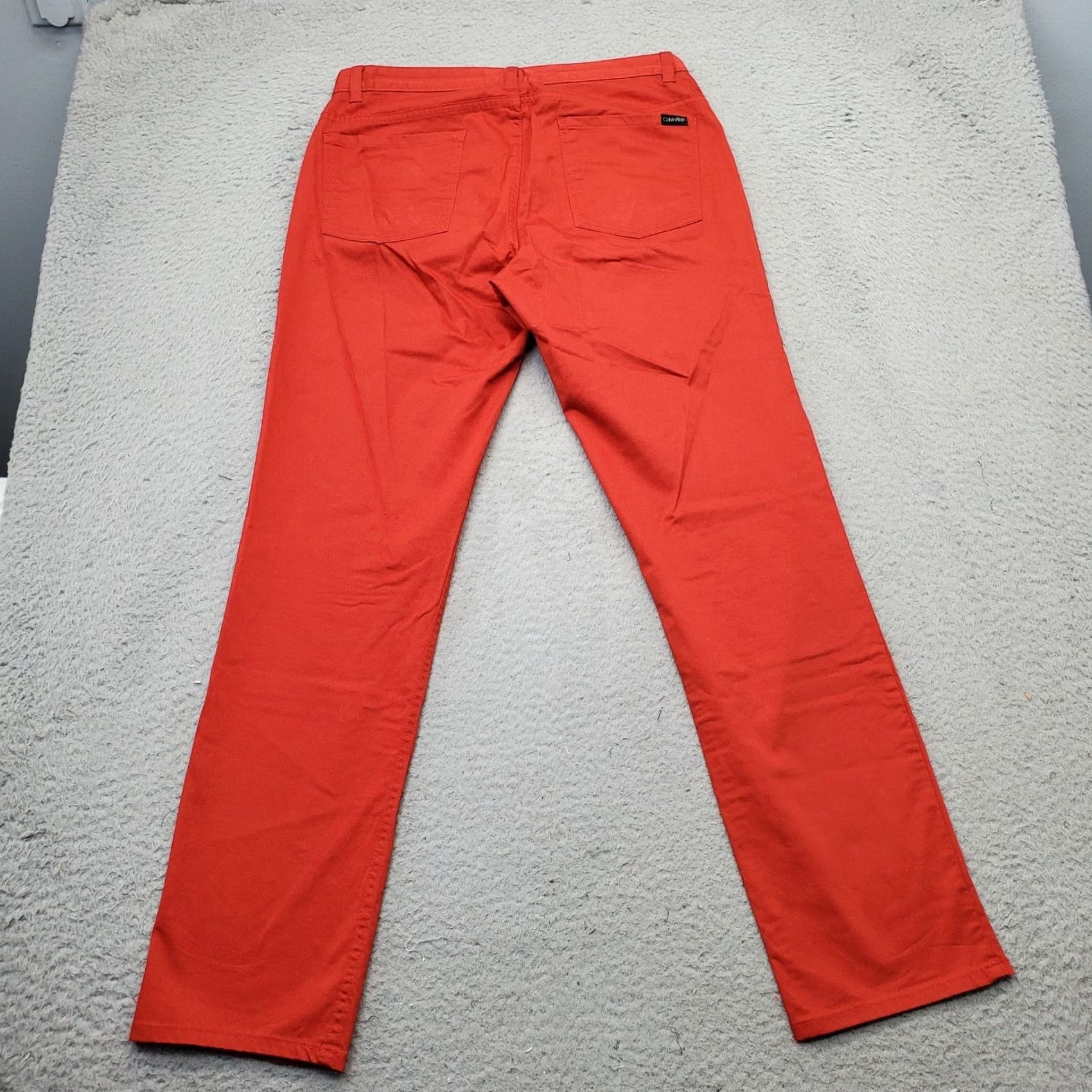 Calvin Klein Calvin Klein Jeans Womens Size 29 Red Denim 5 Pockets Dark Wash Slim Fit 5-Pocket Design Jeans Size 29" - 2 Thumbnail