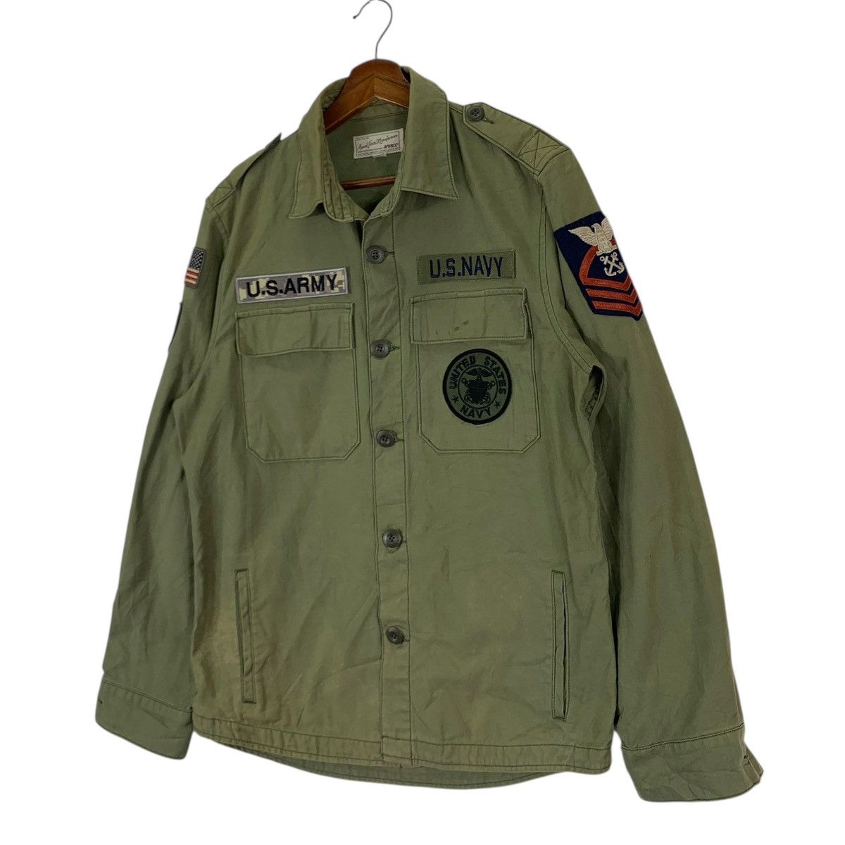 Avirex × Vintage Vintage Avirex US Army Button Jacket Size US L / EU 52-54 / 3 - 2 Thumbnail