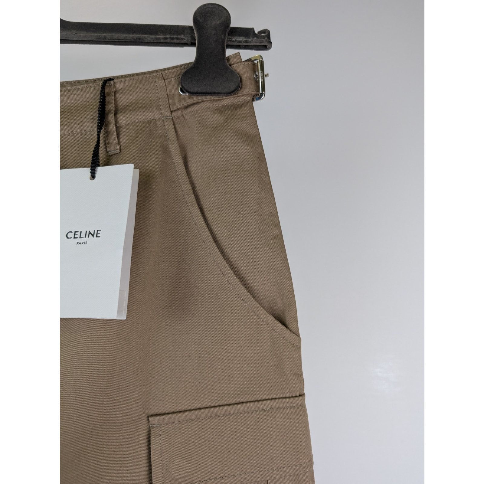 Celine o1rshd1 Shorts With Celine Strap in Beige Size US 32 / EU 48 - 3 Thumbnail