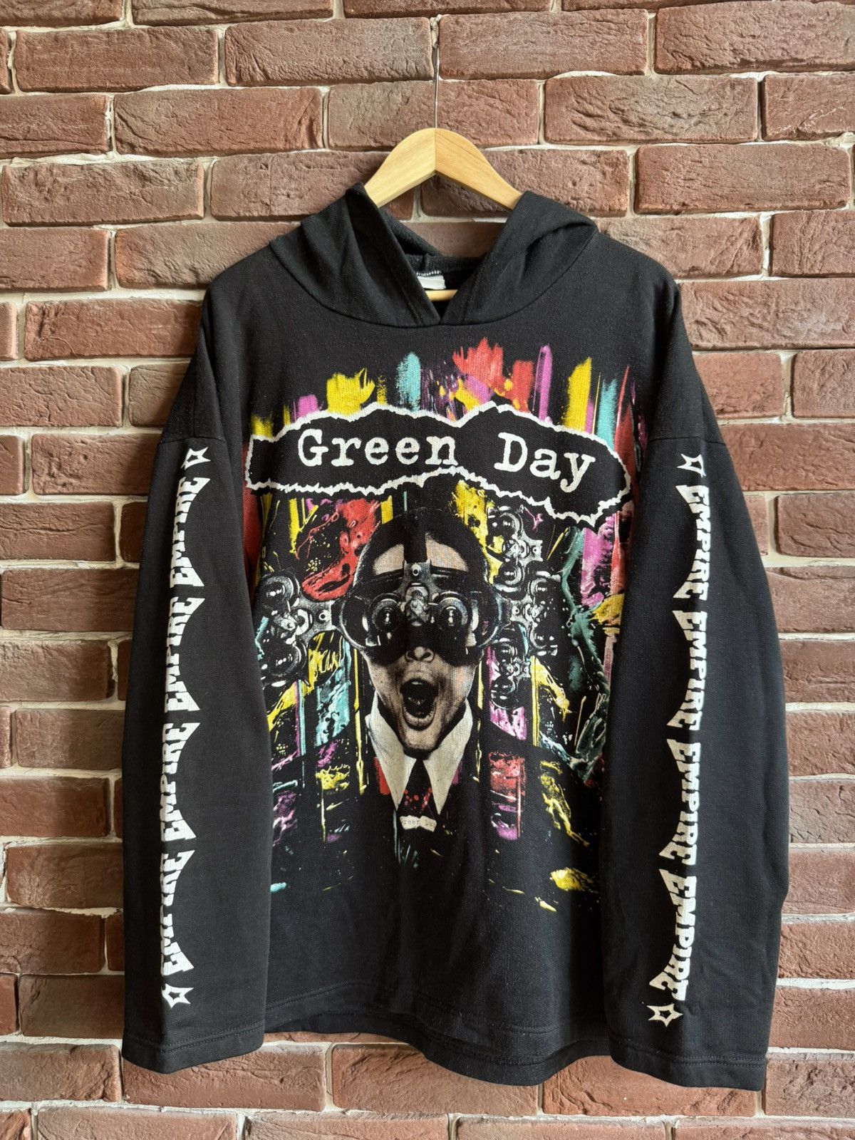 Vintage Very Rare Vintage 90s Green Day Insomniac Punk Band hoodie Size US XL / EU 56 / 4 - 1 Thumbnail
