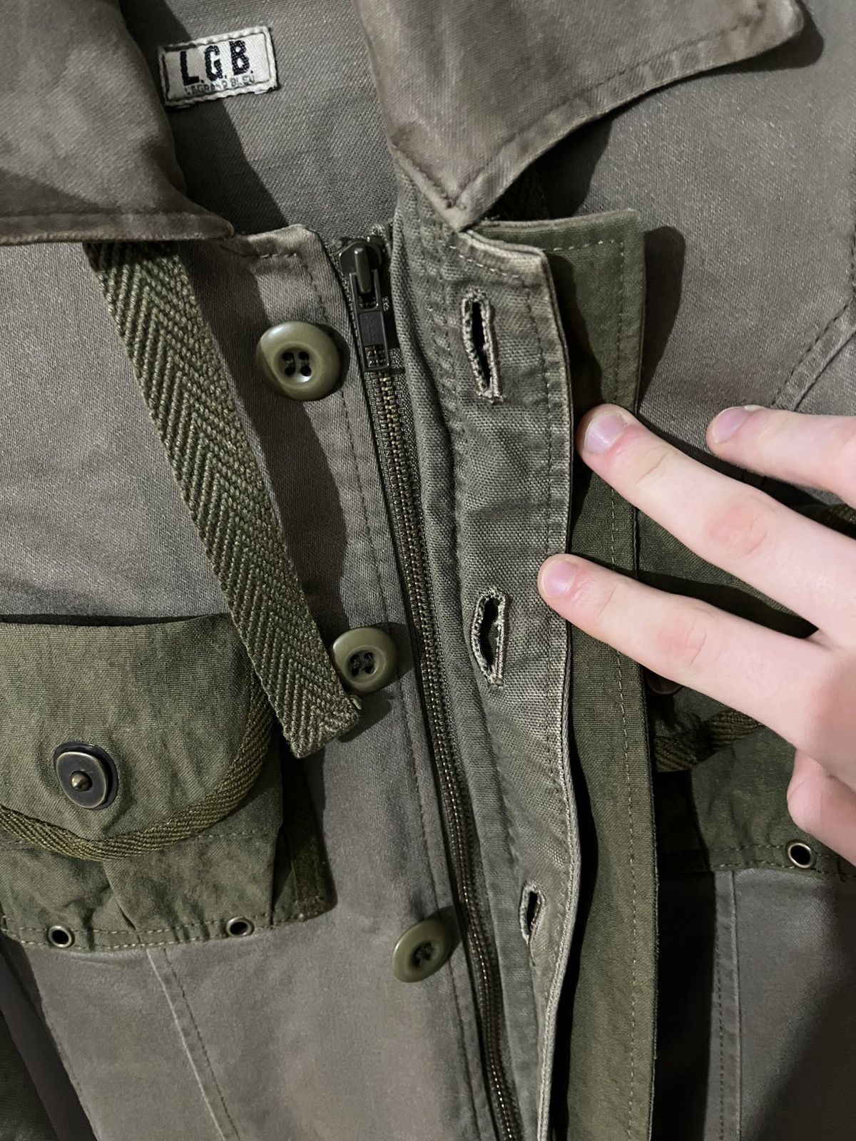 Le Grande Bleu (L.G.B.) LGB pilot soldier jacket, No. 3302/jkf. Size US S / EU 44-46 / 1 - 4 Thumbnail