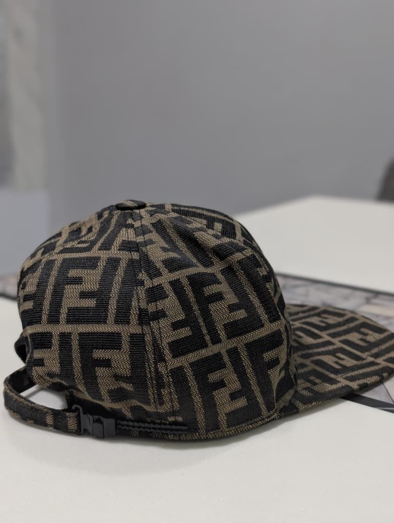 Fendi Fendi FF Monogram Cap – Brown/Black Size ONE SIZE - 7 Thumbnail