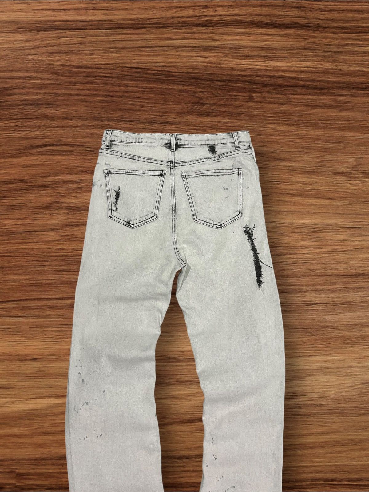 Other Japanese Brand New Flow Distressed Painted Flare Jeans Size US 30 / EU 46 - 5 Thumbnail
