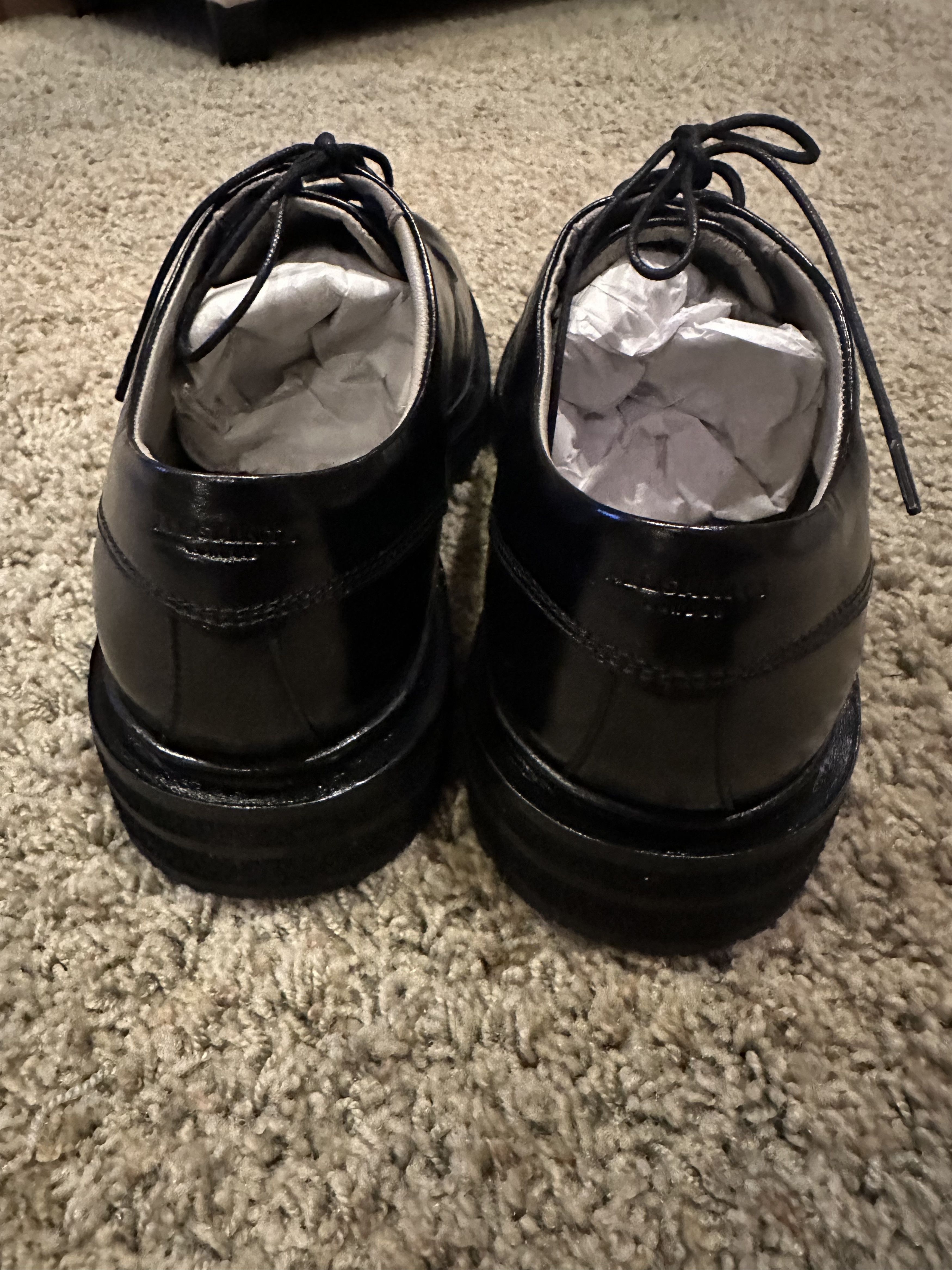 Allsaints AllSaints Escher Derby - Black Leather - 12 US / 11 UK - NEW Size US 12 / EU 45 - 5 Thumbnail