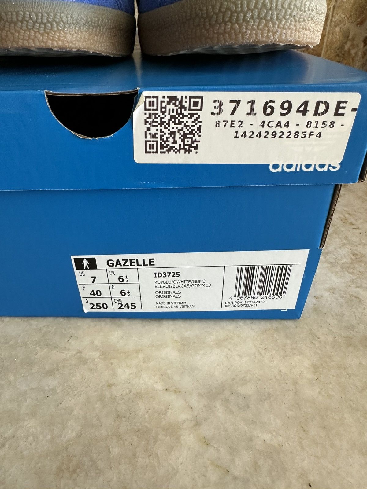 Adidas Adidas Gazelles Royal Blue Italia Size US 7 / EU 40 - 8 Thumbnail