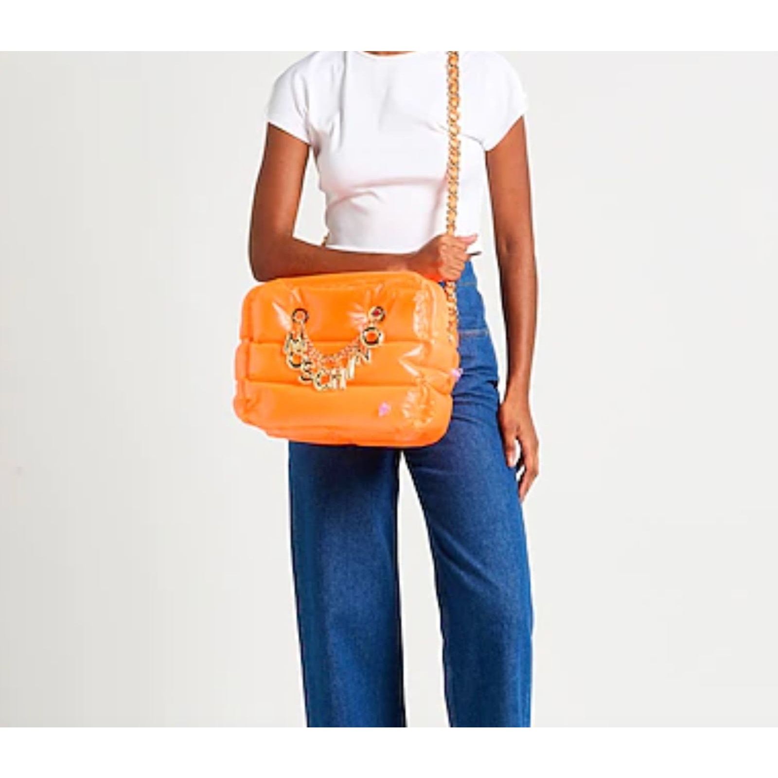 Moschino SS23 Moschino Couture Orange Inflatable Crossbody Bag Logo Size ONE SIZE - 3 Thumbnail
