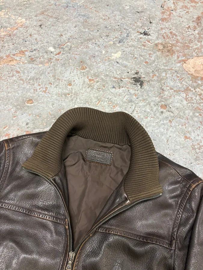 Prada 2000s Prada Brown Leather Premium Jacket Size US M / EU 48-50 / 2 - 5 Thumbnail