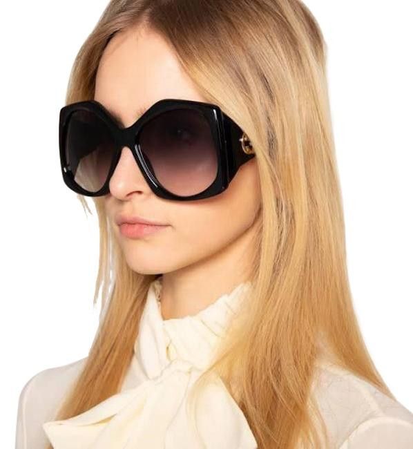 Gucci NEW Gucci GG0875S 001 Women Rectangle Oversized Sunglasses Size ONE SIZE - 15 Thumbnail
