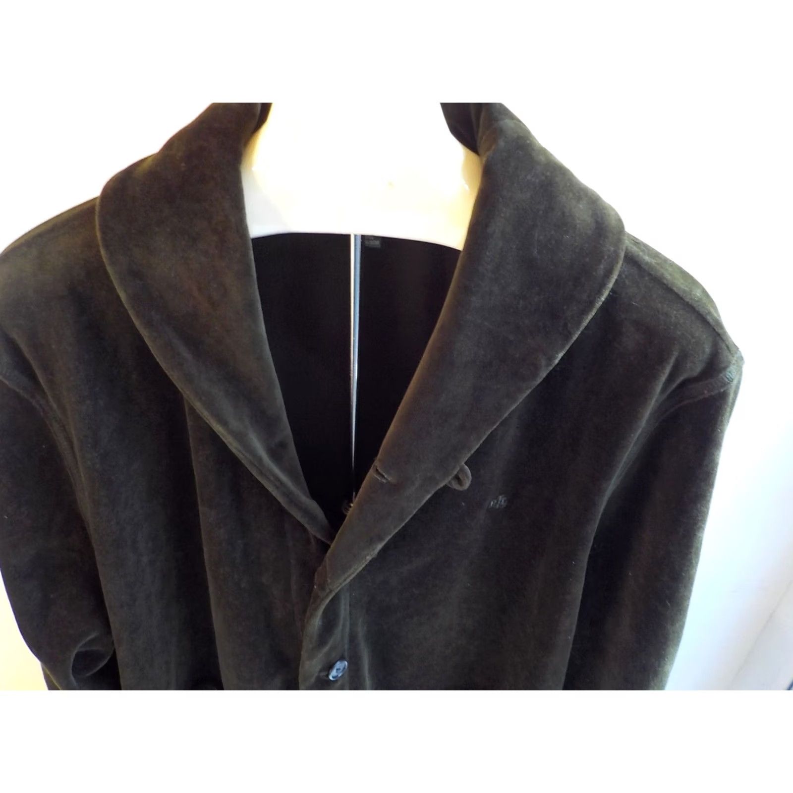 Ralph Lauren LAUREN RALPH LAUREN LS Shawl Collared Button Front Track Jacket Brown XL Men Velour Cotton/Poly Embroidered Chest 2 Pockets Great Condition Size US XL / EU 56 / 4 - 2 Thumbnail
