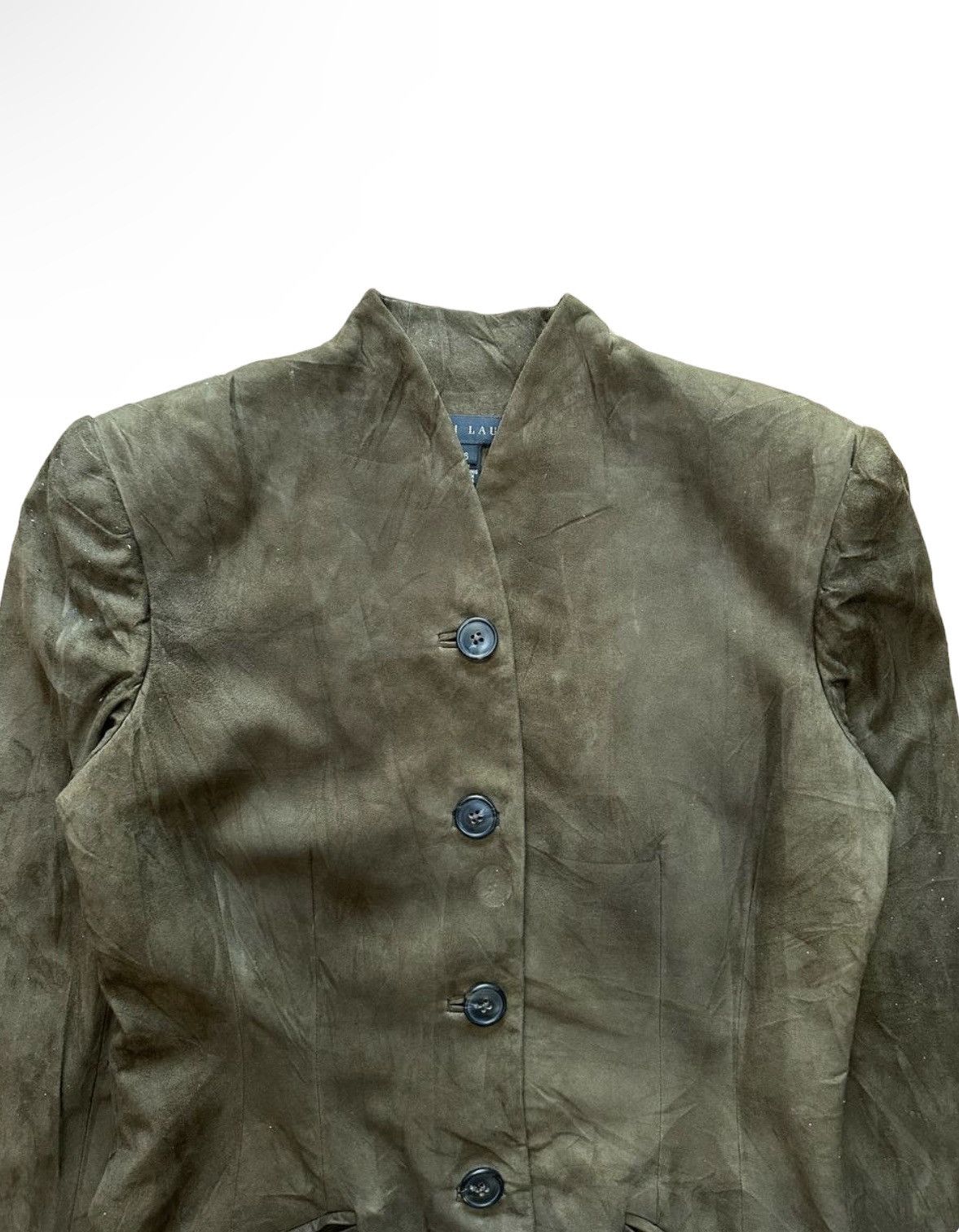 Polo Ralph Lauren Polo Ralph Lauren Slim Fit Suede Leather Jacket Size XS / US 0-2 / IT 36-38 - 4 Thumbnail