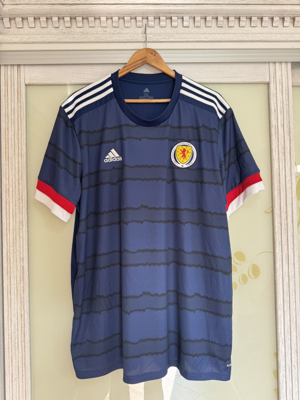Adidas Scotland 2019-2020 Home Soccer Jersey Football Kit Shirt Size US XXL / EU 58 / 5 - 1 Thumbnail