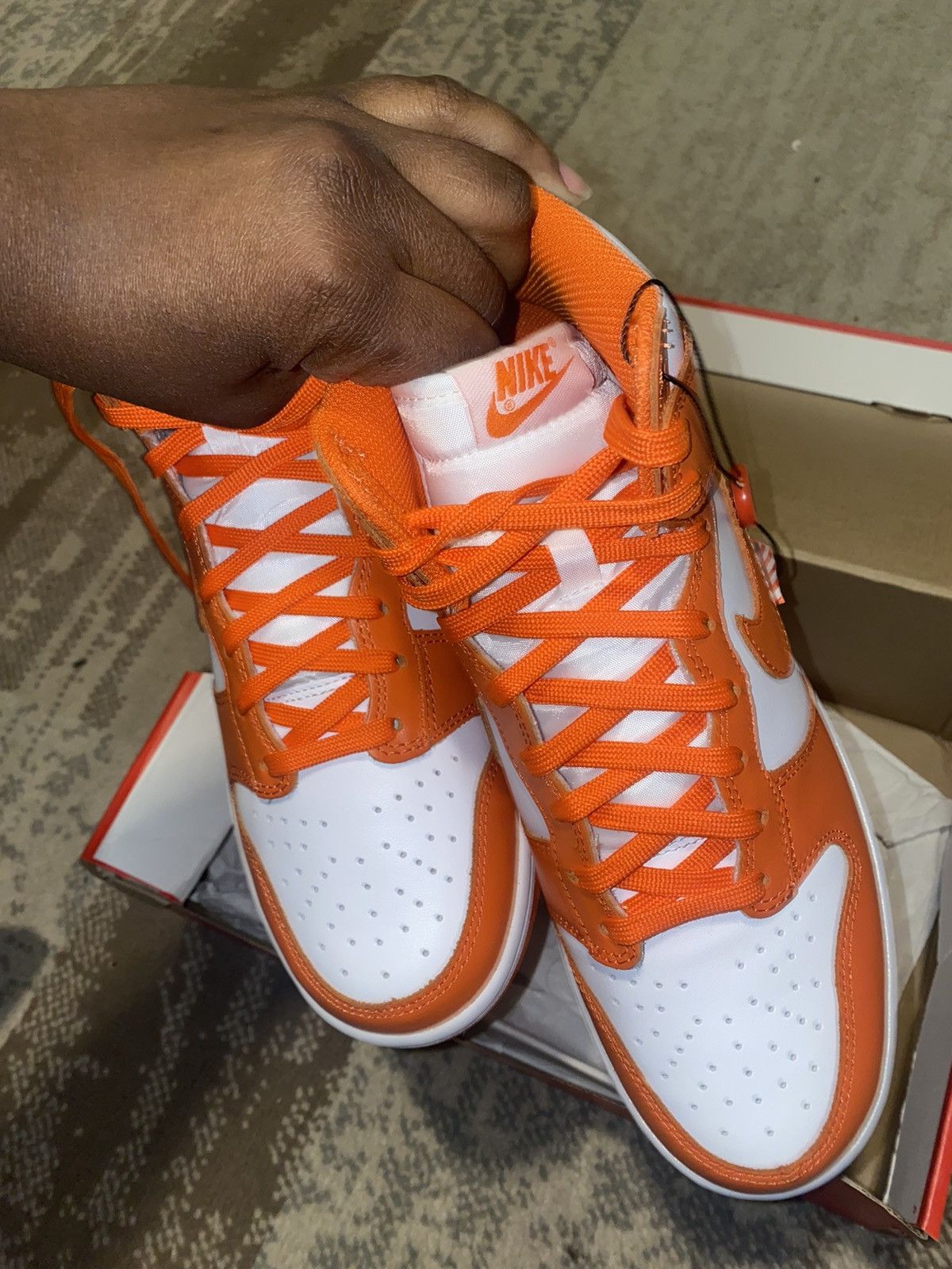 Nike Nike Dunk High Retro Syracuse ($📦 on depop) Size US 8 / EU 41 - 2 Thumbnail