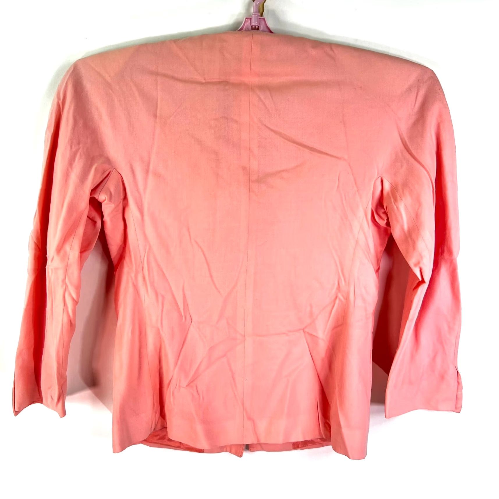 Vintage VINTAGE Lillie Rubin Blazer Womens Size 12 Pink Wool Blazer Size XL / US 12-14 / IT 48-50 - 4 Thumbnail