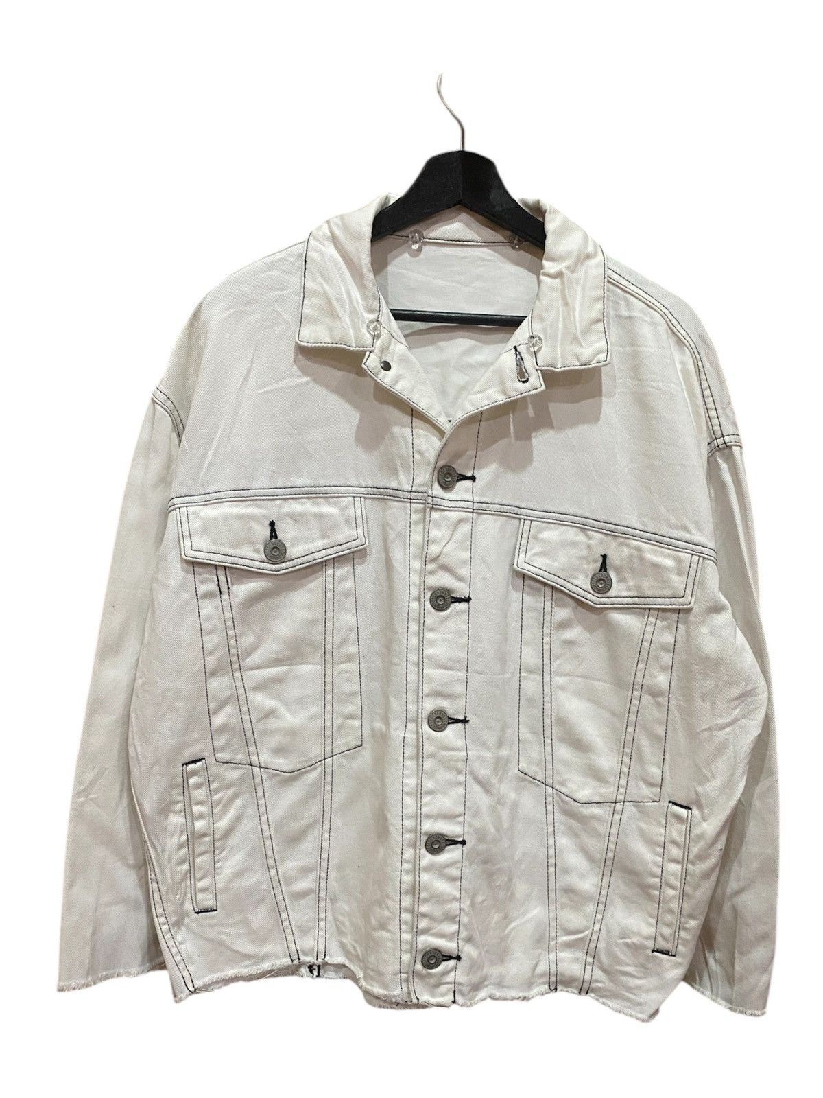 Japanese Brand RODEO CROWN DISTRESSED DENIM JACKET Size US XL / EU 56 / 4 - 1 Thumbnail