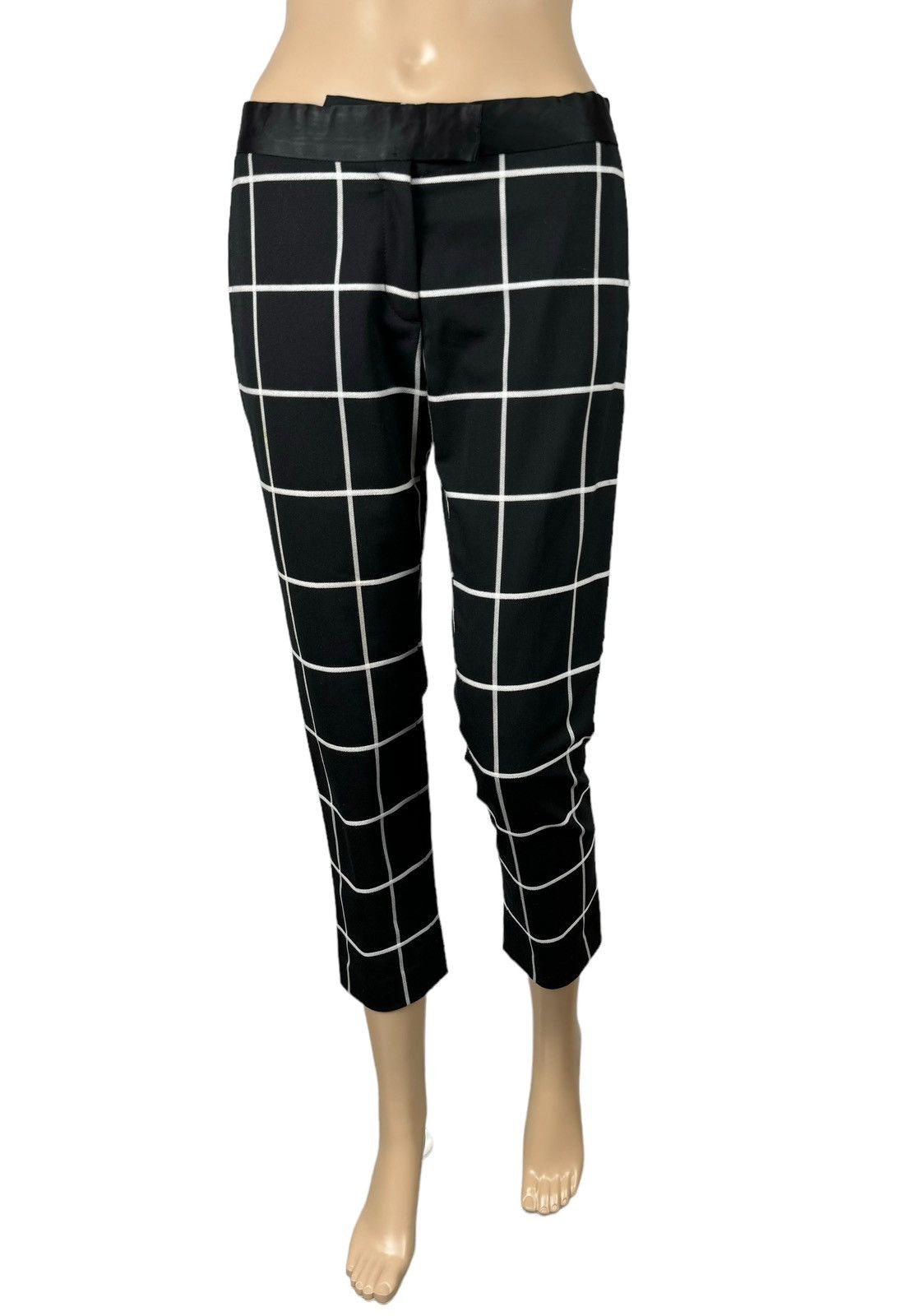 Joseph Joseph Cropped Slim Pants Checkered Wool-Polyester size 36 Size 26" / US 2 / IT 38 - 2 Thumbnail
