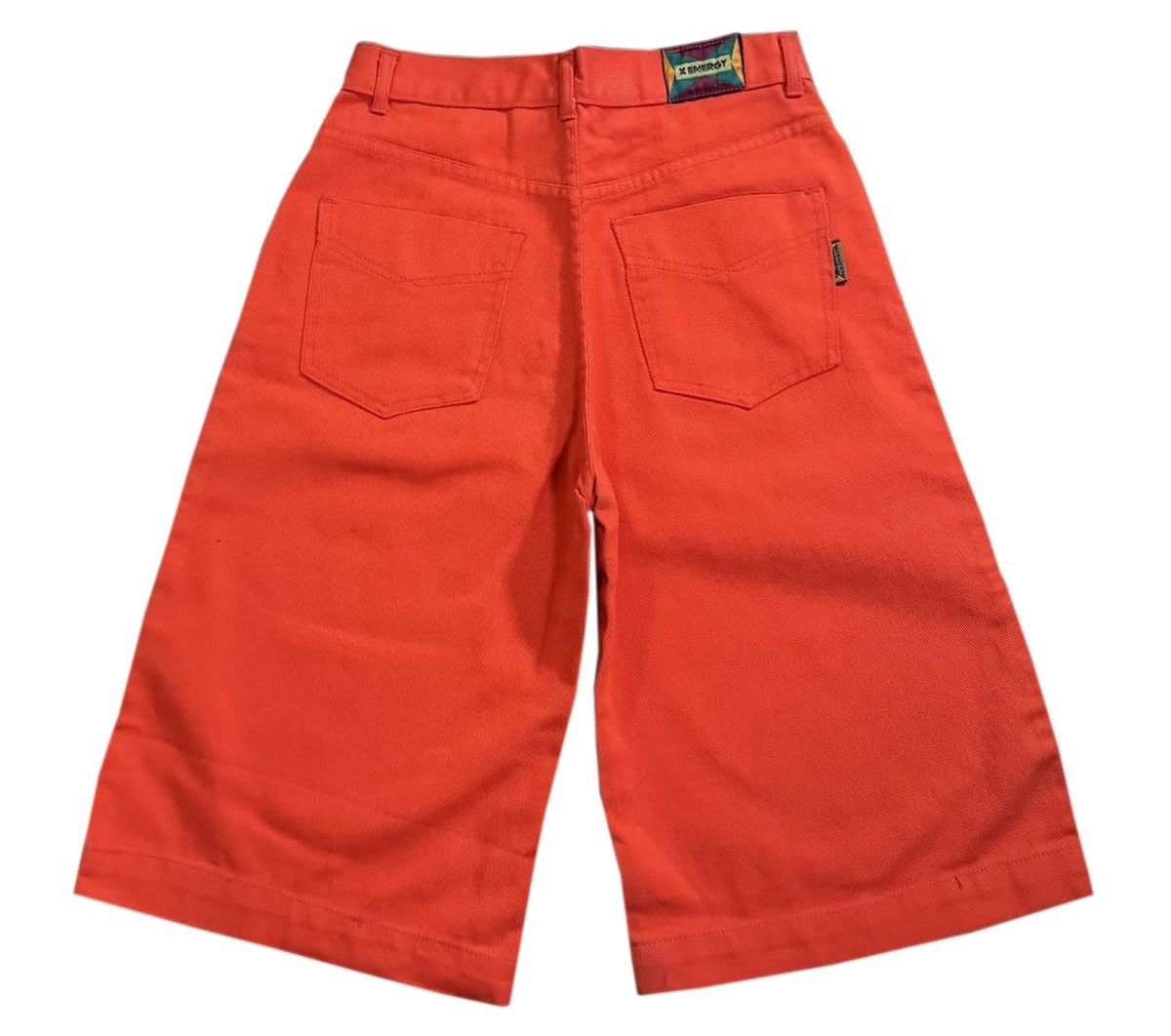 Vintage Vintage X Energy Bright Red Denim Shorts (Size 30) Size US 30 / EU 46 - 1 Thumbnail