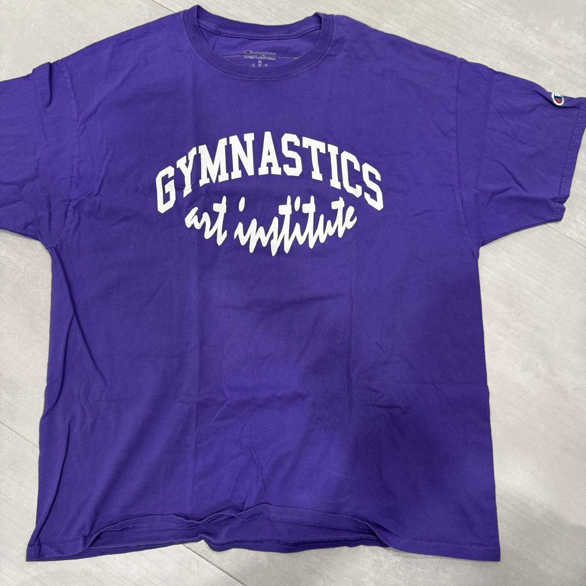Off-White Off White Virgil Abloh Gymnastics Purple T Shirt XL Size US XL / EU 56 / 4 - 1 Thumbnail