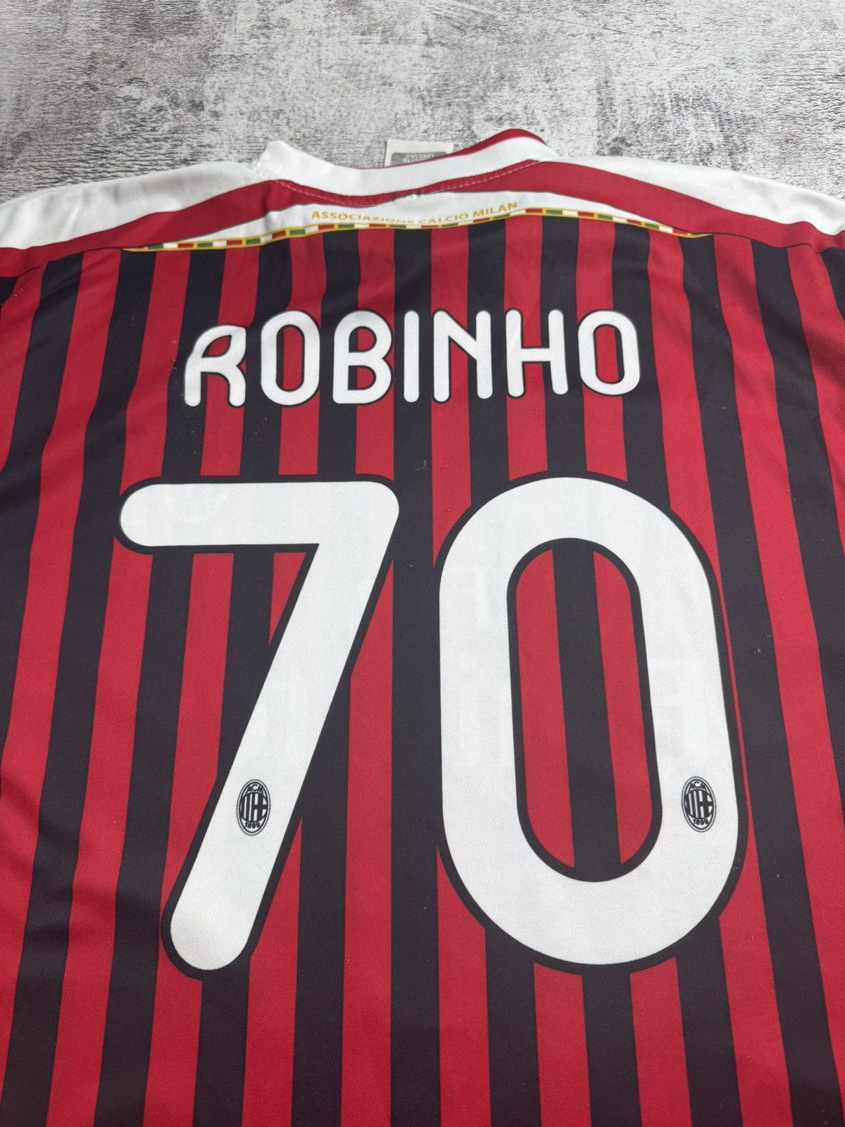 Vintage Milan Vintage Robinho Retro 2011 2012 Football Shirt Soccer Jersey T Shirt Tee Size US S / EU 44-46 / 1 - 18 Thumbnail