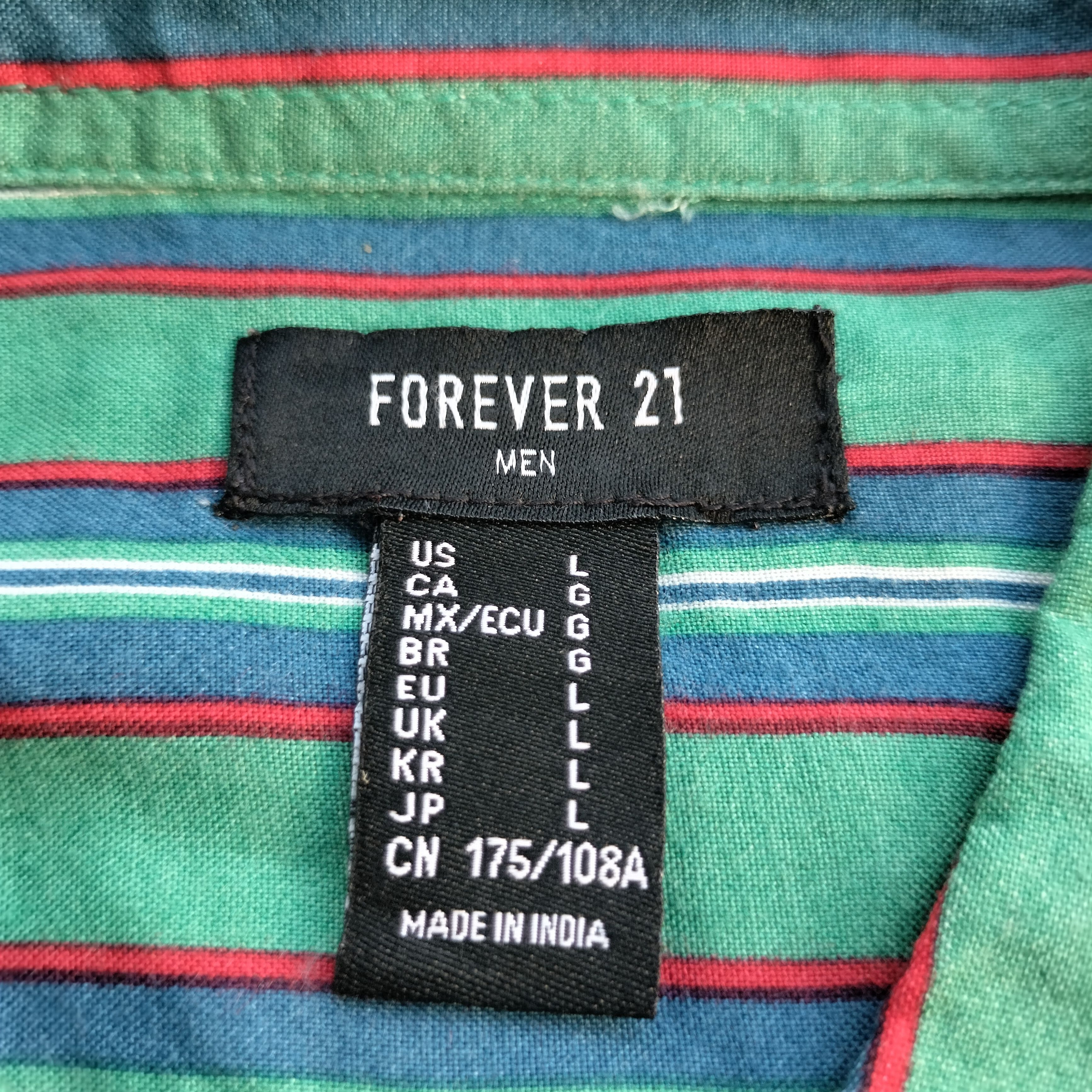 H&M Rebuild H&M stripe cheongsam ss shirt Size US L / EU 52-54 / 3 - 4 Thumbnail