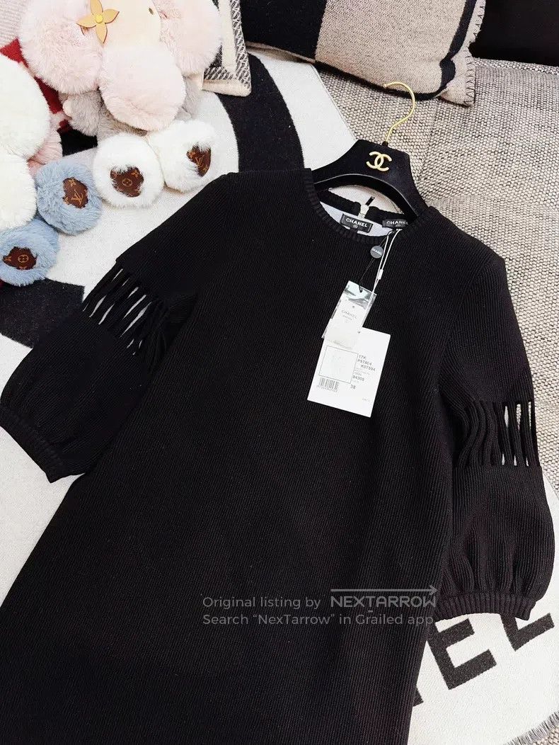 Chanel Chanel Black lantern sleeve hollow dress Size XS / US 0-2 / IT 36-38 - 3 Thumbnail