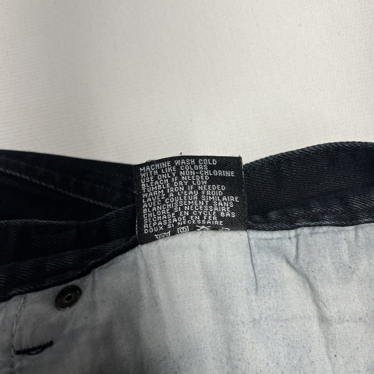Vintage Parish Jeans Black Denim Straight Distressed Y2K Baggy Size US 40 / EU 56 - 12 Thumbnail