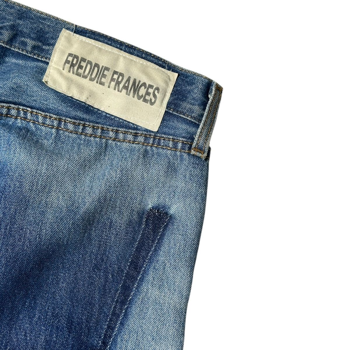 Designer Freddie frances reconstructed flared distressed denim Size US 32 / EU 48 - 3 Thumbnail