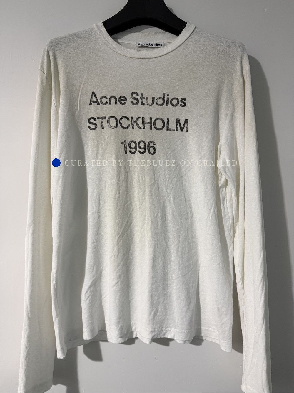 Acne Studios Minimalist Logo Long Sleeve T-Shirt Size US S / EU 44-46 / 1 - 1 Thumbnail