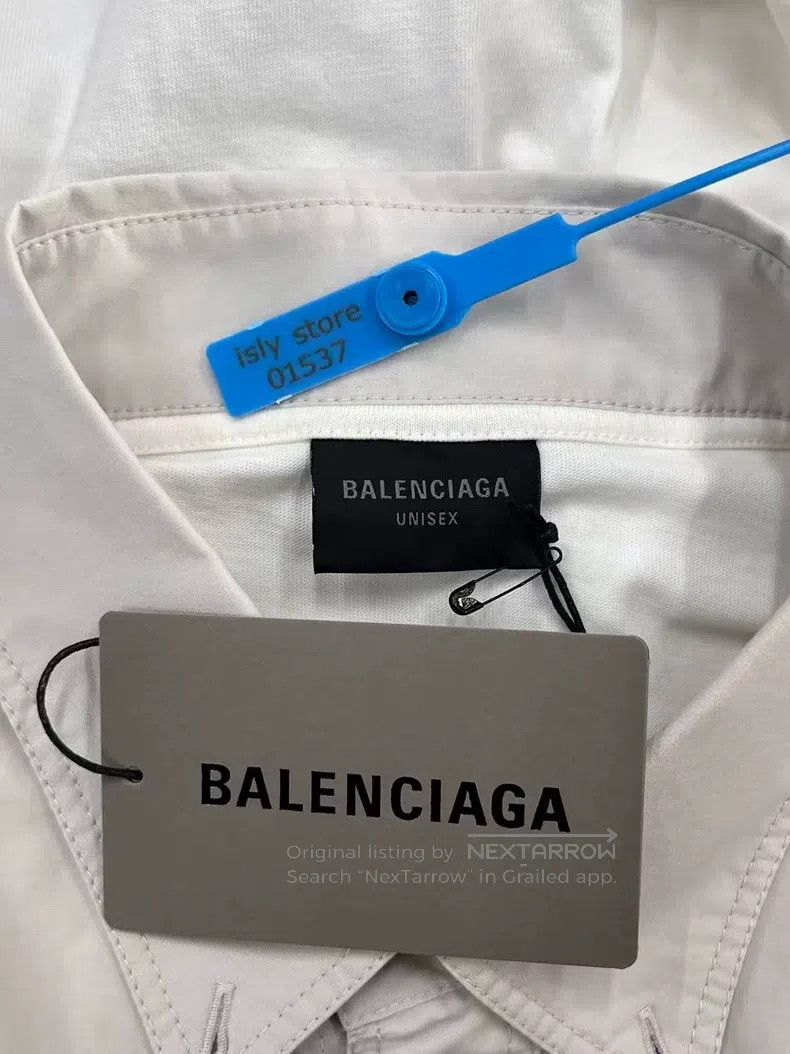 Balenciaga Balenciaga Printed Loose Fit Long Sleeve Single Breasted M Size US M / EU 48-50 / 2 - 5 Thumbnail