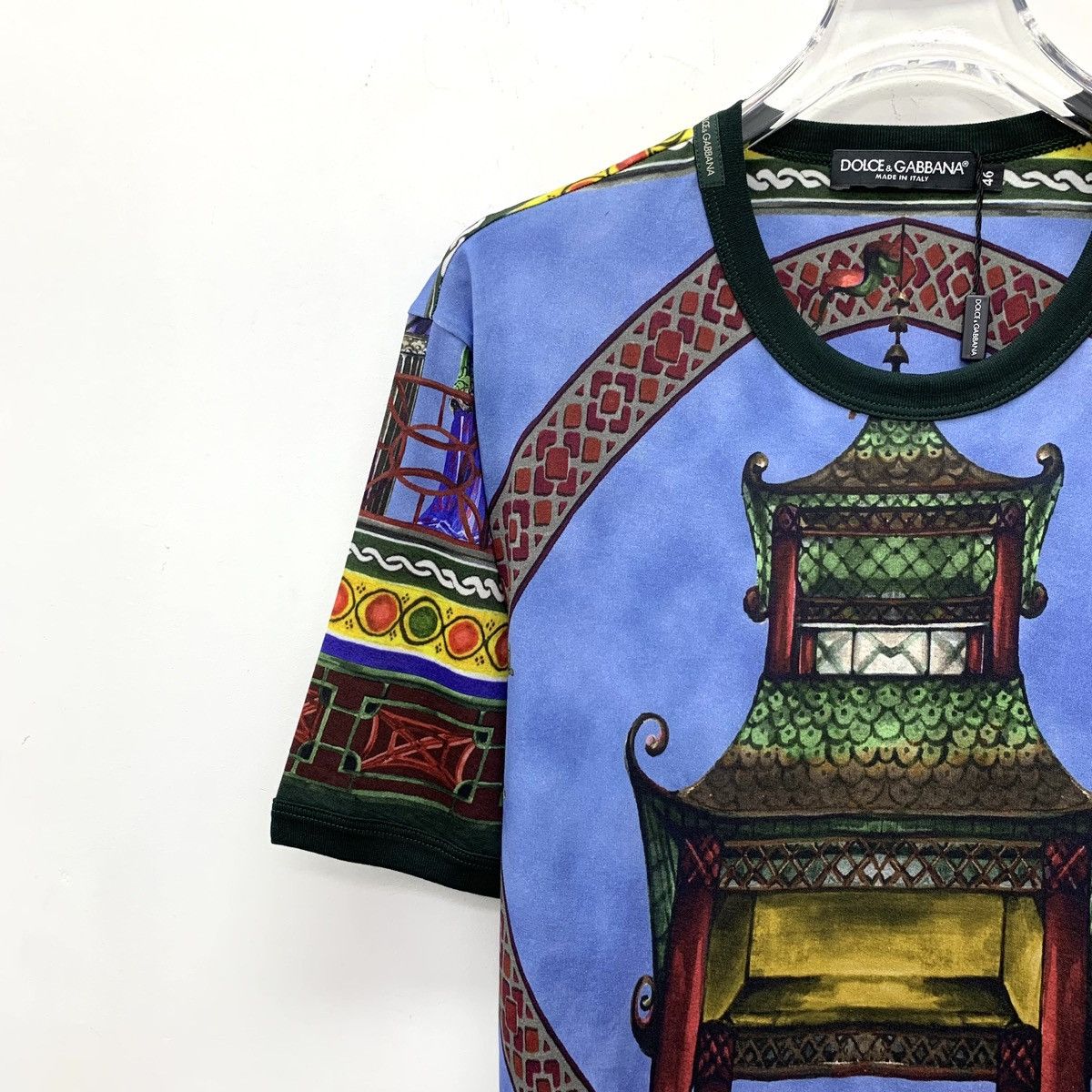 Dolce & Gabbana Dolce & Gabbana Court Printed Short Sleeve T-shirt K26WX Size US S / EU 44-46 / 1 - 3 Thumbnail