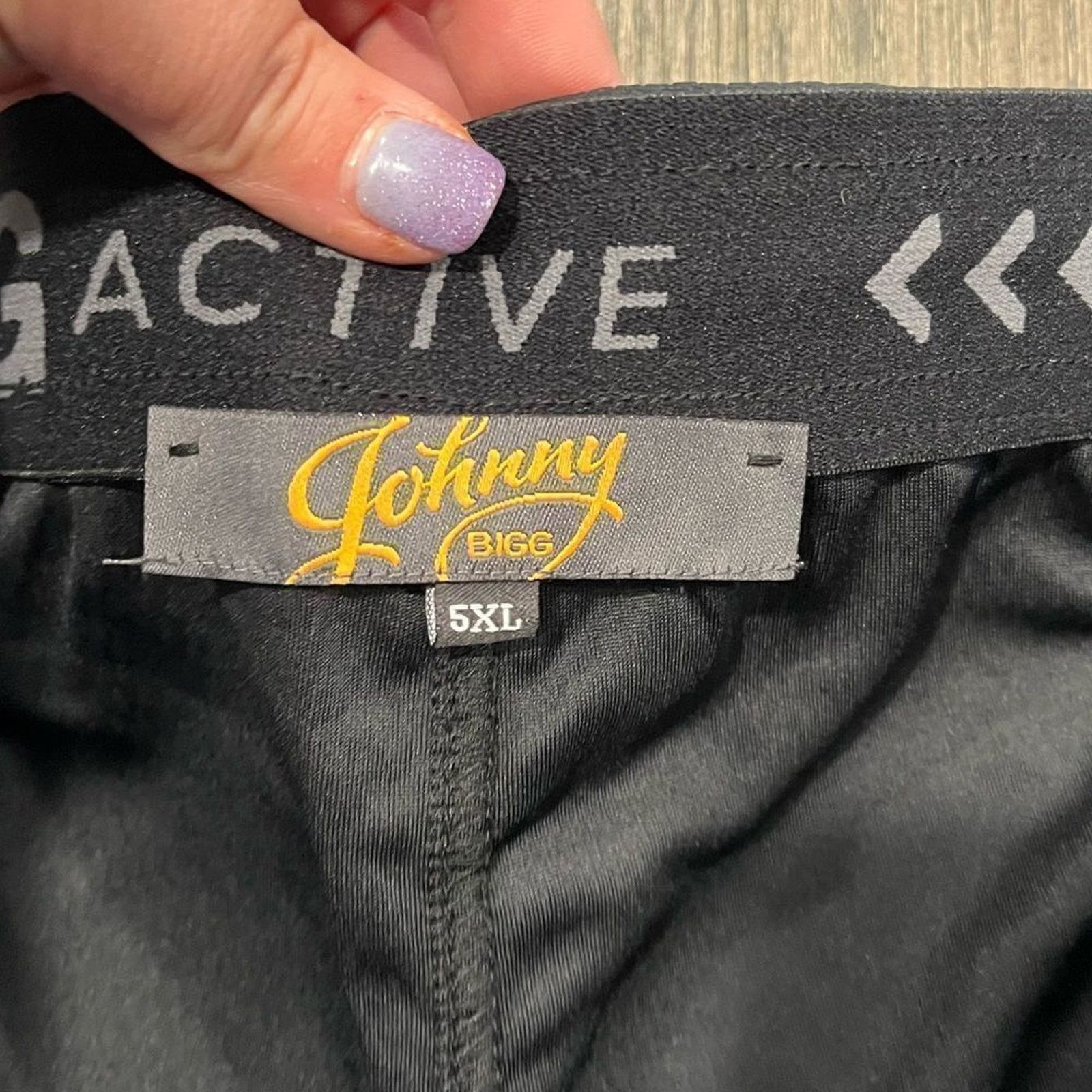 Vintage NWT Johnny Bigg Active Textured Knit Shorts Black Size 5X Size US 44 / EU 60 - 7 Thumbnail