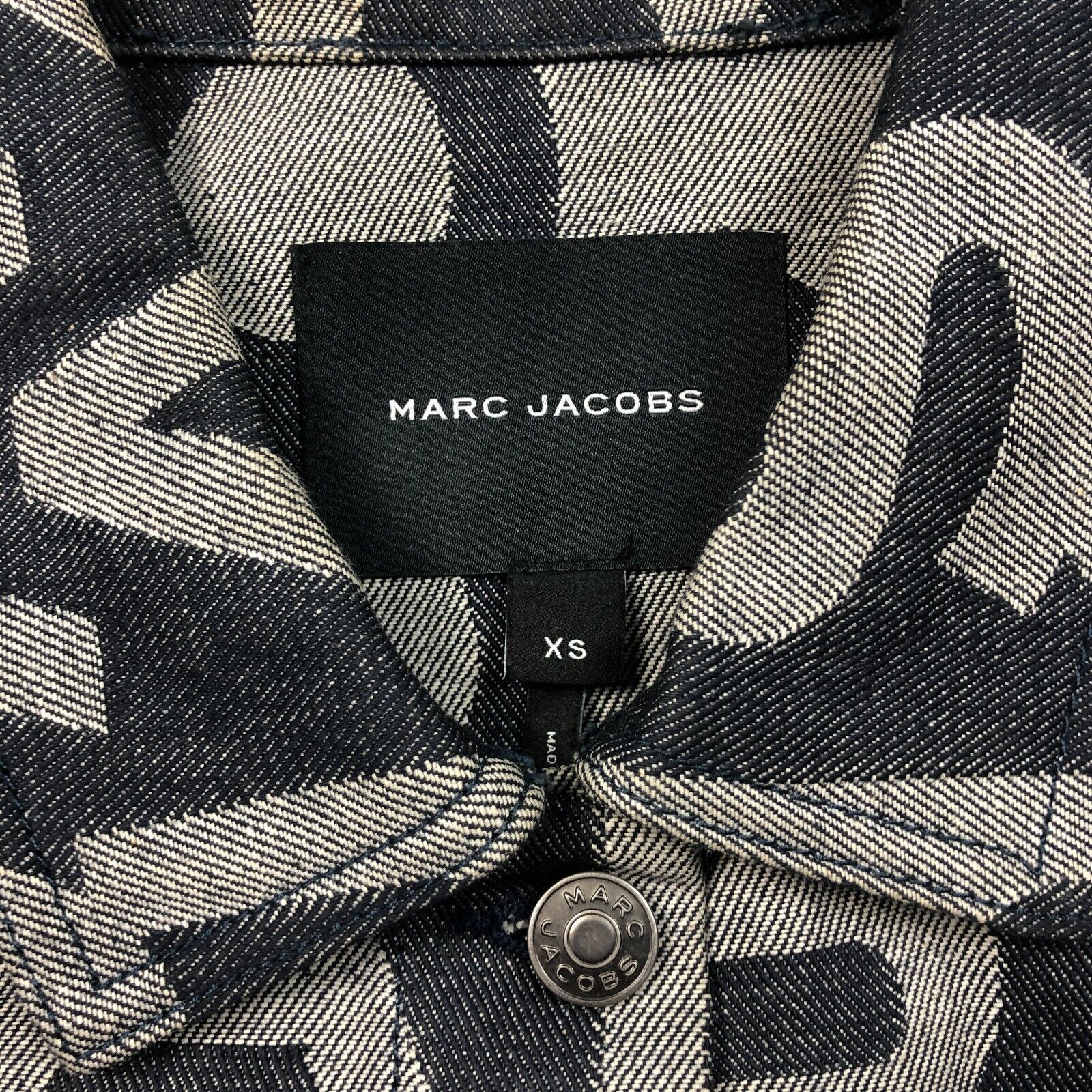 Marc Jacobs Marc Jacobs Denim Jacket Size XS Dark Blue Designer B7 Size XS / US 0-2 / IT 36-38 - 3 Thumbnail