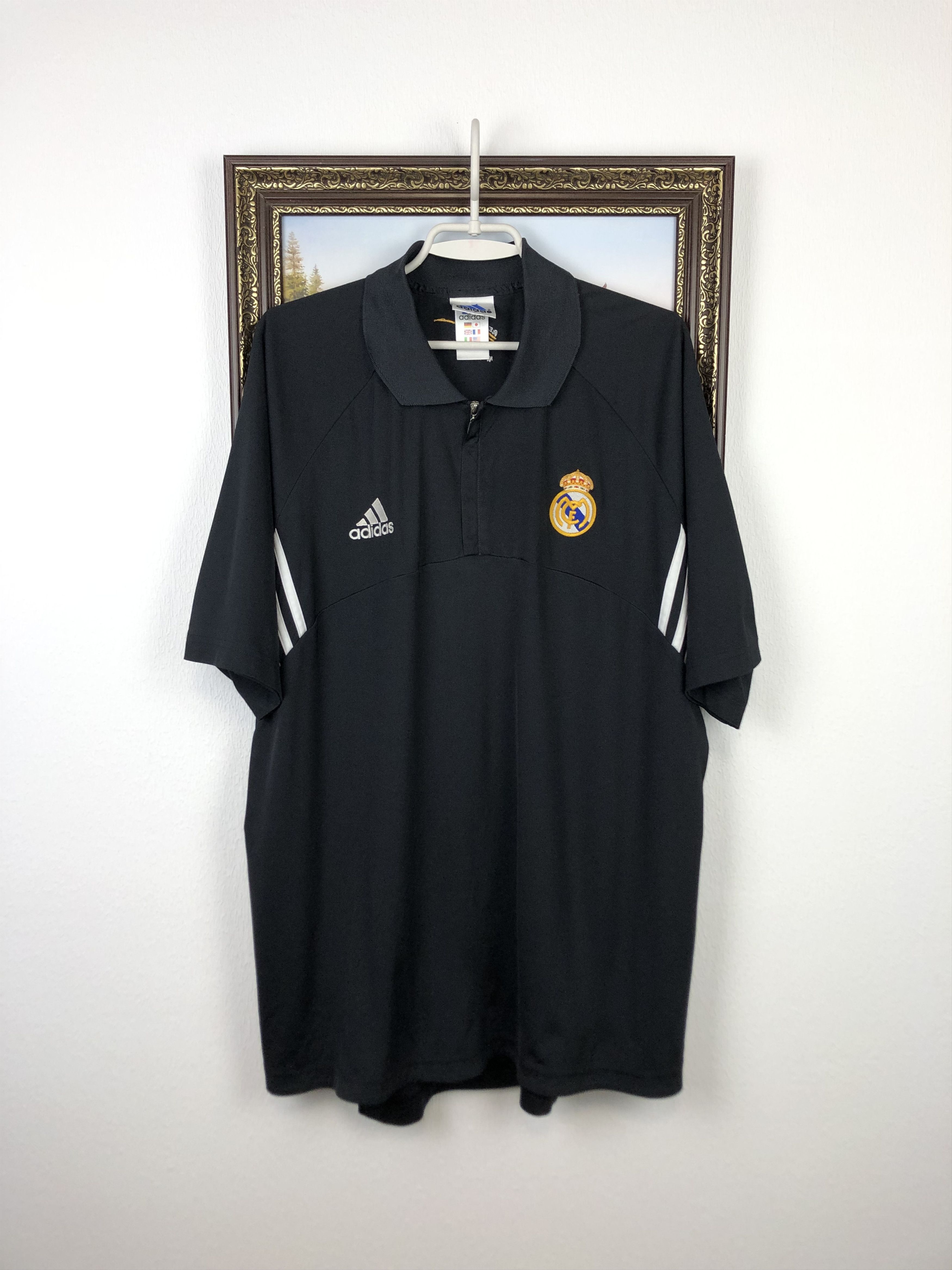 Adidas Vintage Adidas Real Madrid football 2001 Soccer Polo Tee Size US XL / EU 56 / 4 - 1 Thumbnail