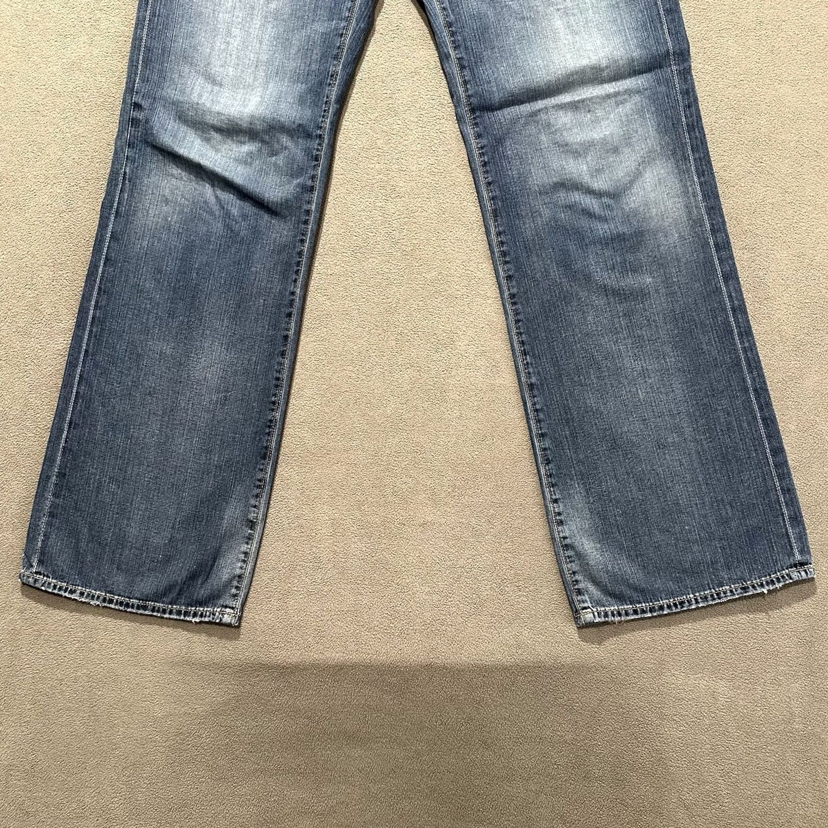 Vintage AG Adriano Goldschmied Jean Men 31x34 (30x34) Straight Denim - Soft Fit Size US 31 - 5 Thumbnail