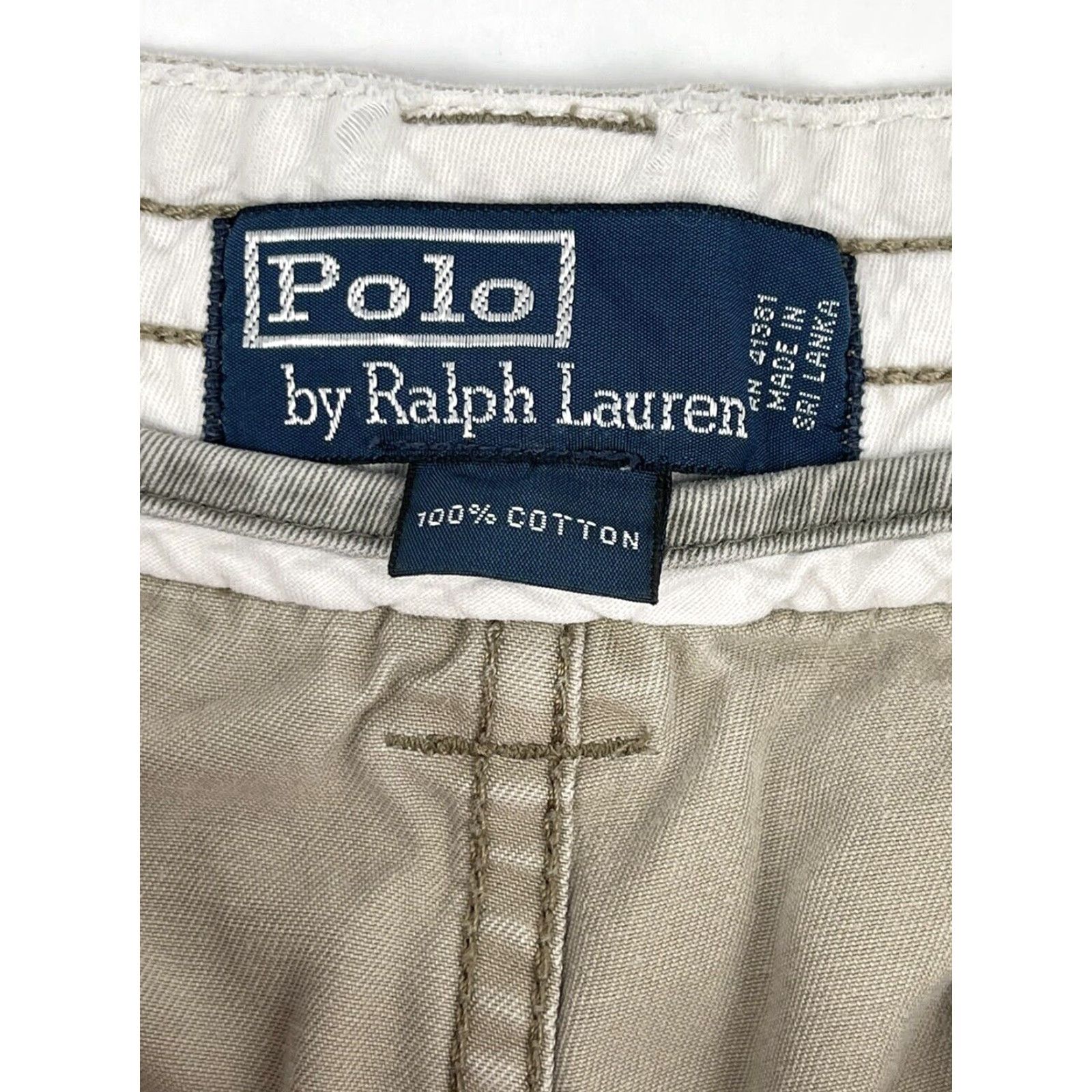 Polo Ralph Lauren VINTAGE Polo Ralph Lauren Cargo Shorts Military Khaki Beige Adult 36 Regular American Army Mens Size US M / EU 48-50 / 2 - 2 Thumbnail