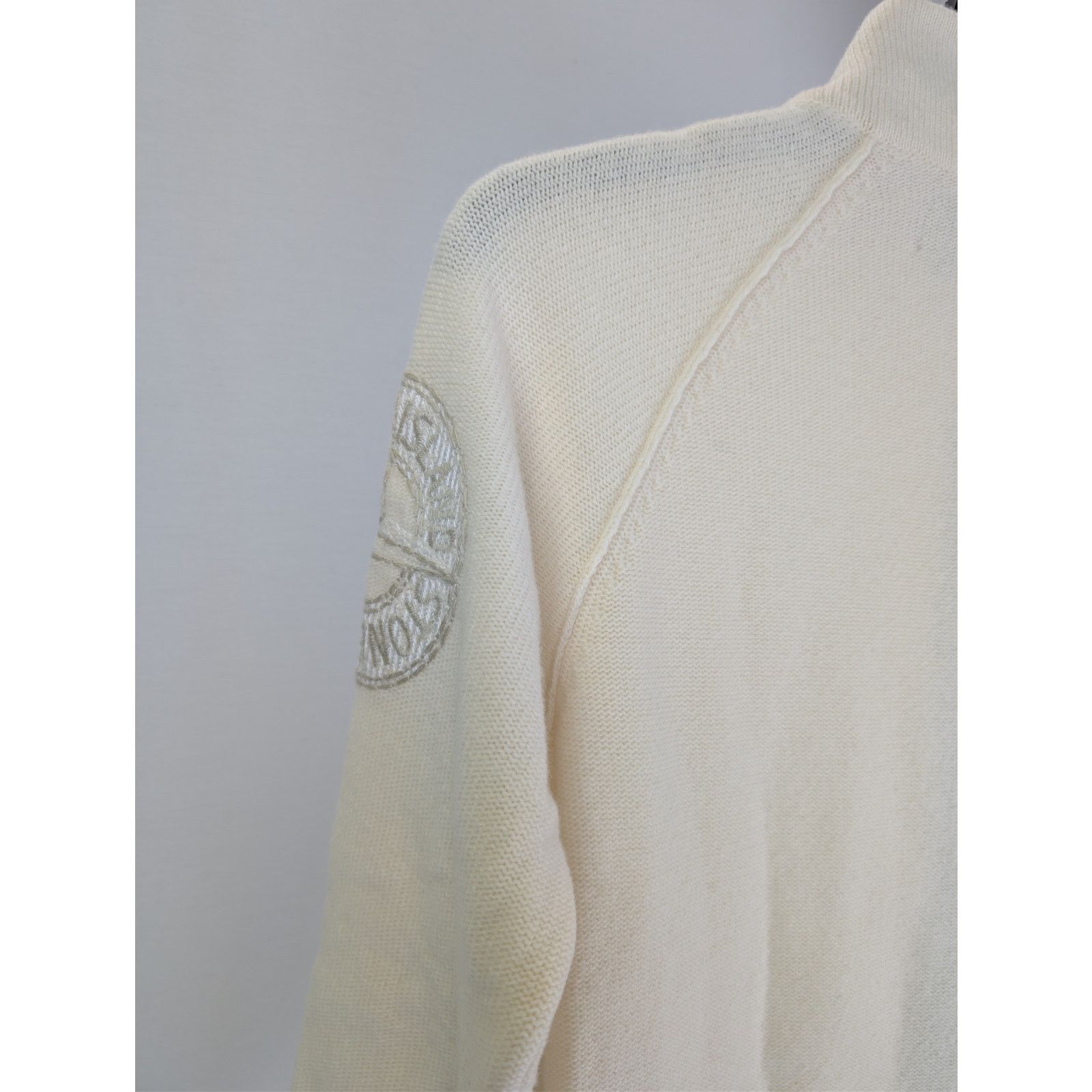 Stone Island o1rshd1 Zip-Up Cardigan Knitwear Sweater Jacket off-white Size US S / EU 44-46 / 1 - 14 Thumbnail