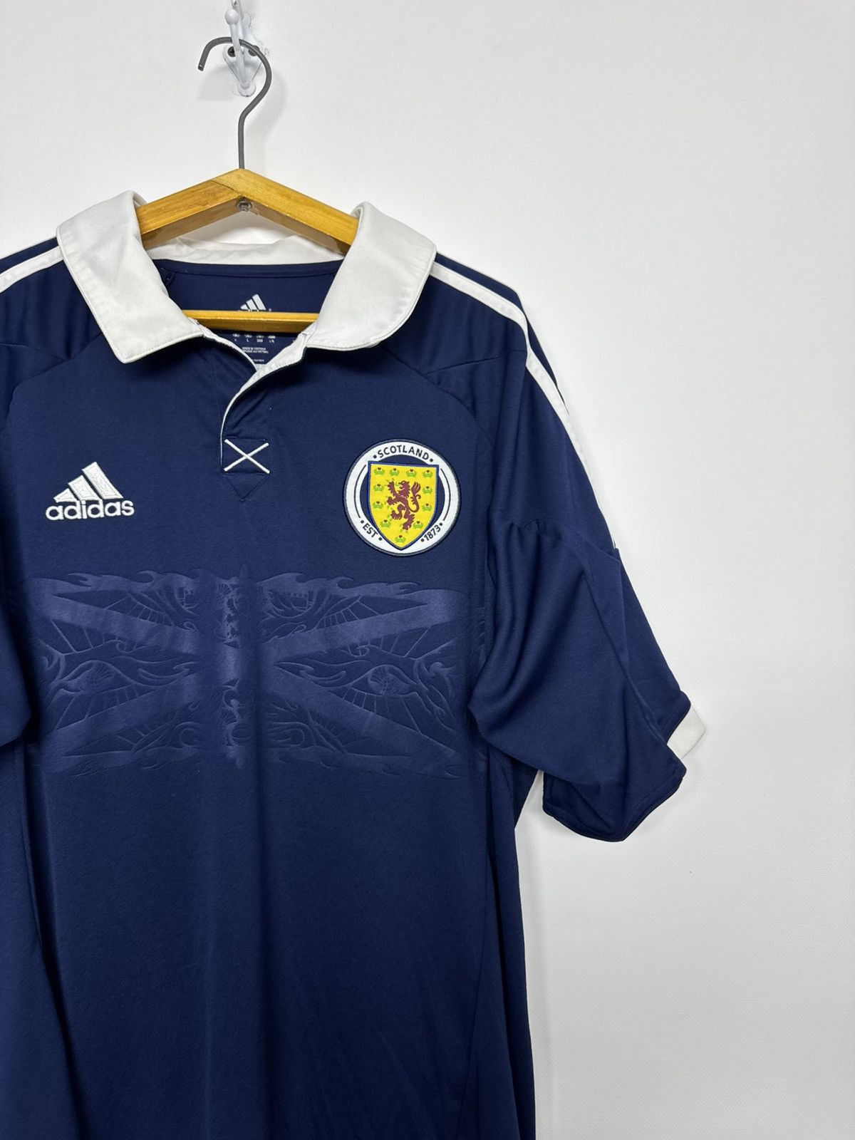 Adidas SCOTLAND 2012 2013 HOME FOOTBALL SHIRT SOCCER JERSEY ADIDAS Size US L / EU 52-54 / 3 - 6 Thumbnail