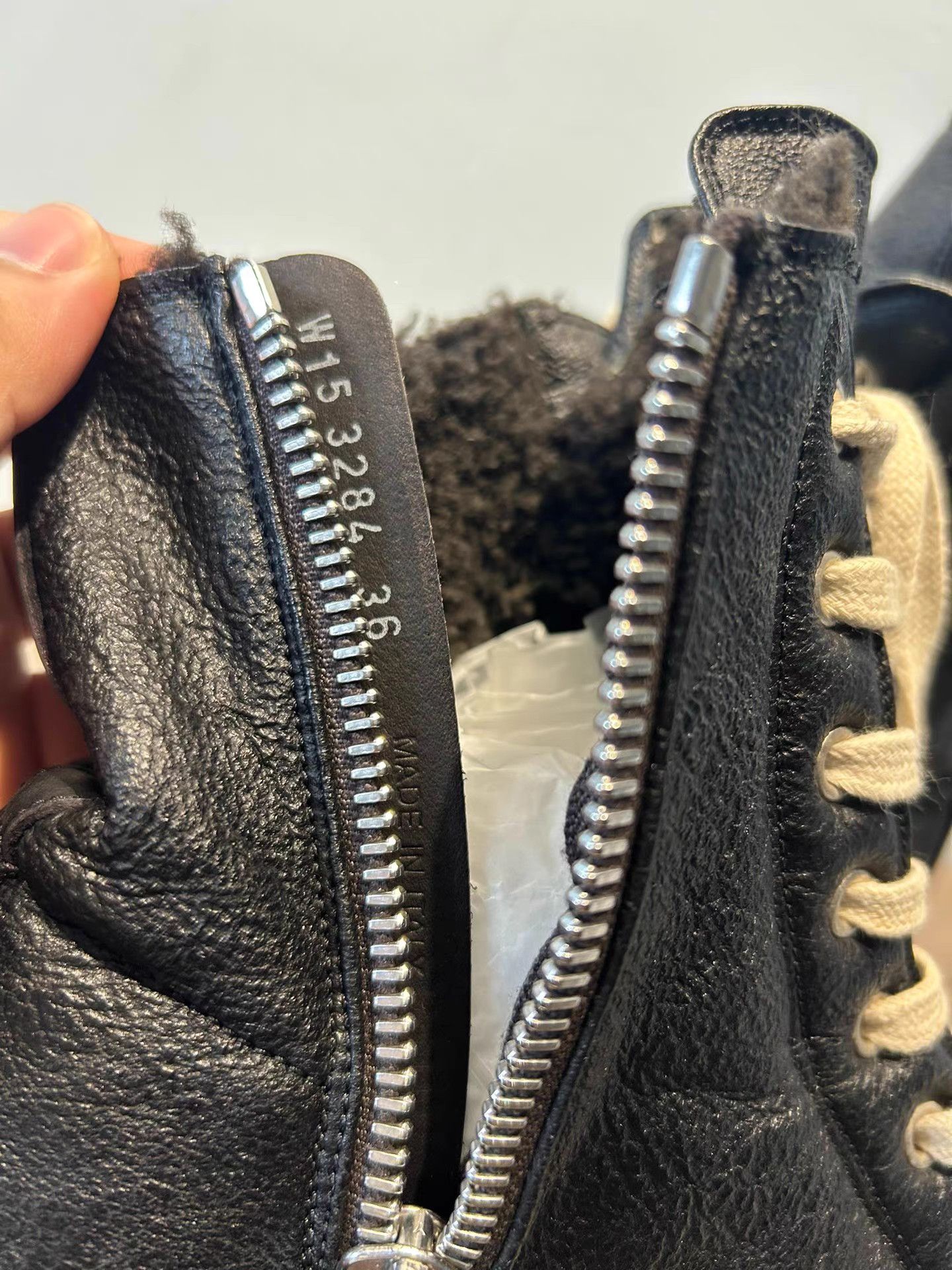 Rick Owens Rick Owens mainline Converse, shearling version Size US 6 / IT 36 - 6 Thumbnail