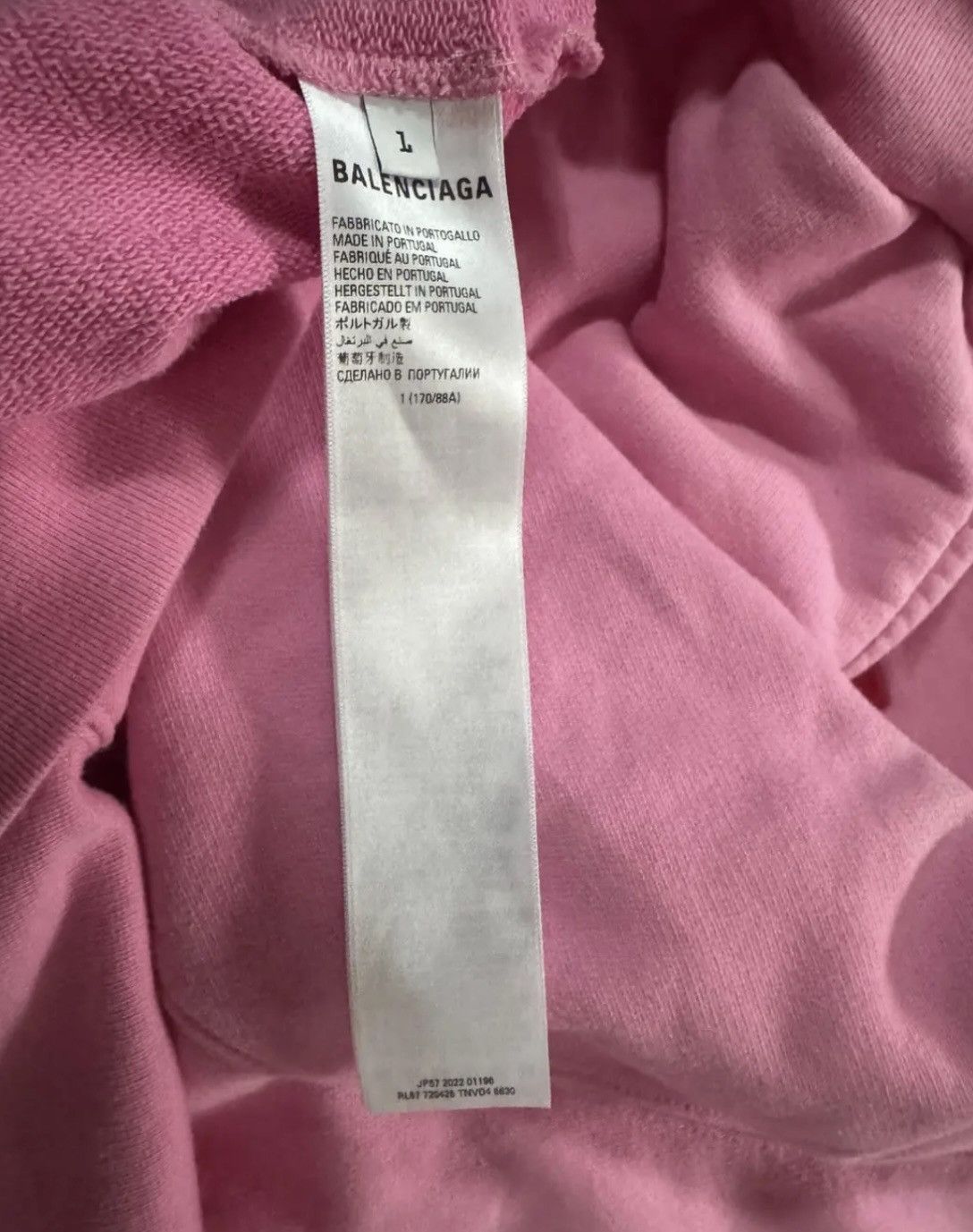 Balenciaga Balenciaga Pink Polo Zip Up Hoodie Size US M / EU 48-50 / 2 - 7 Thumbnail